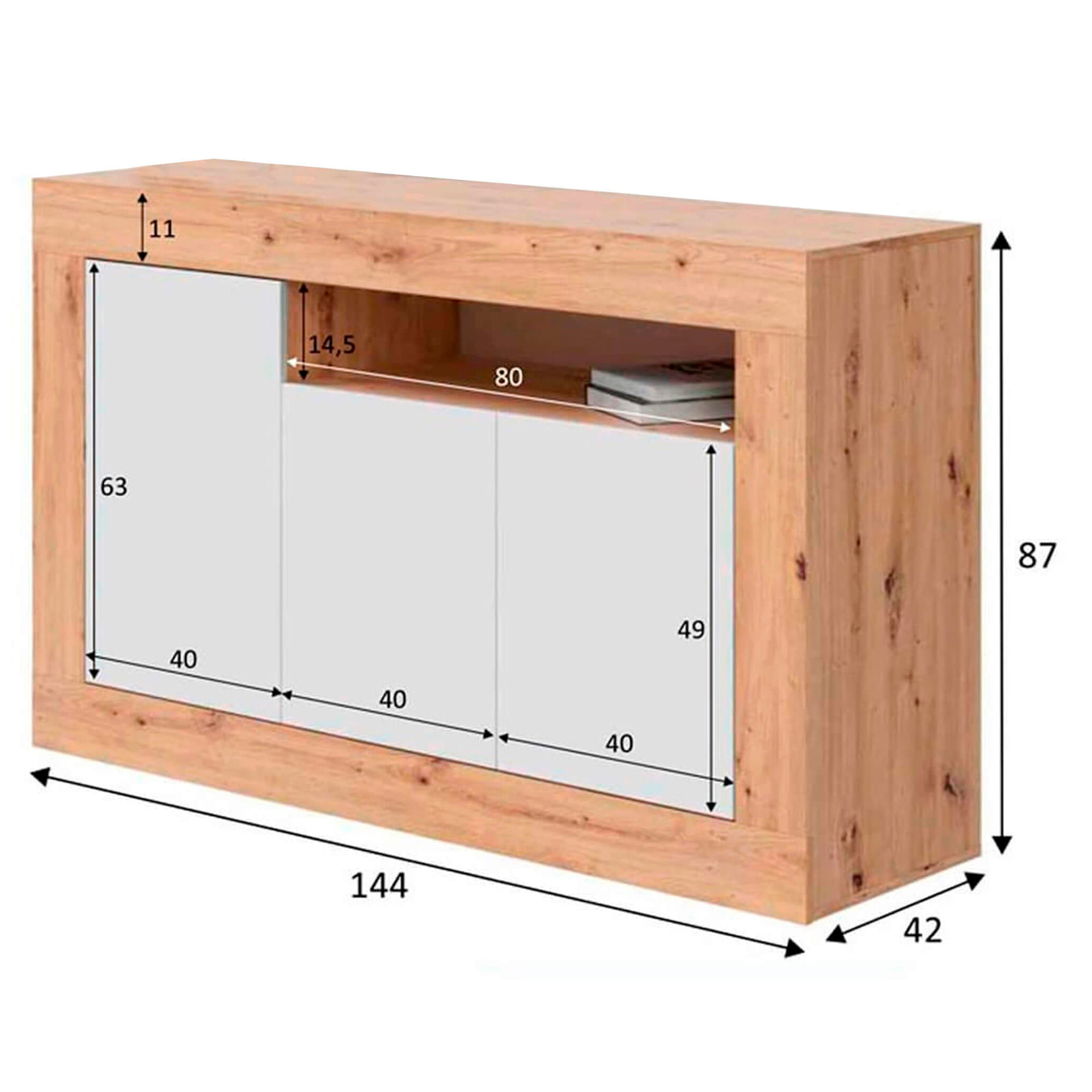 Aparador-MOSS-com-3-portas---Carvalho-e-Branco