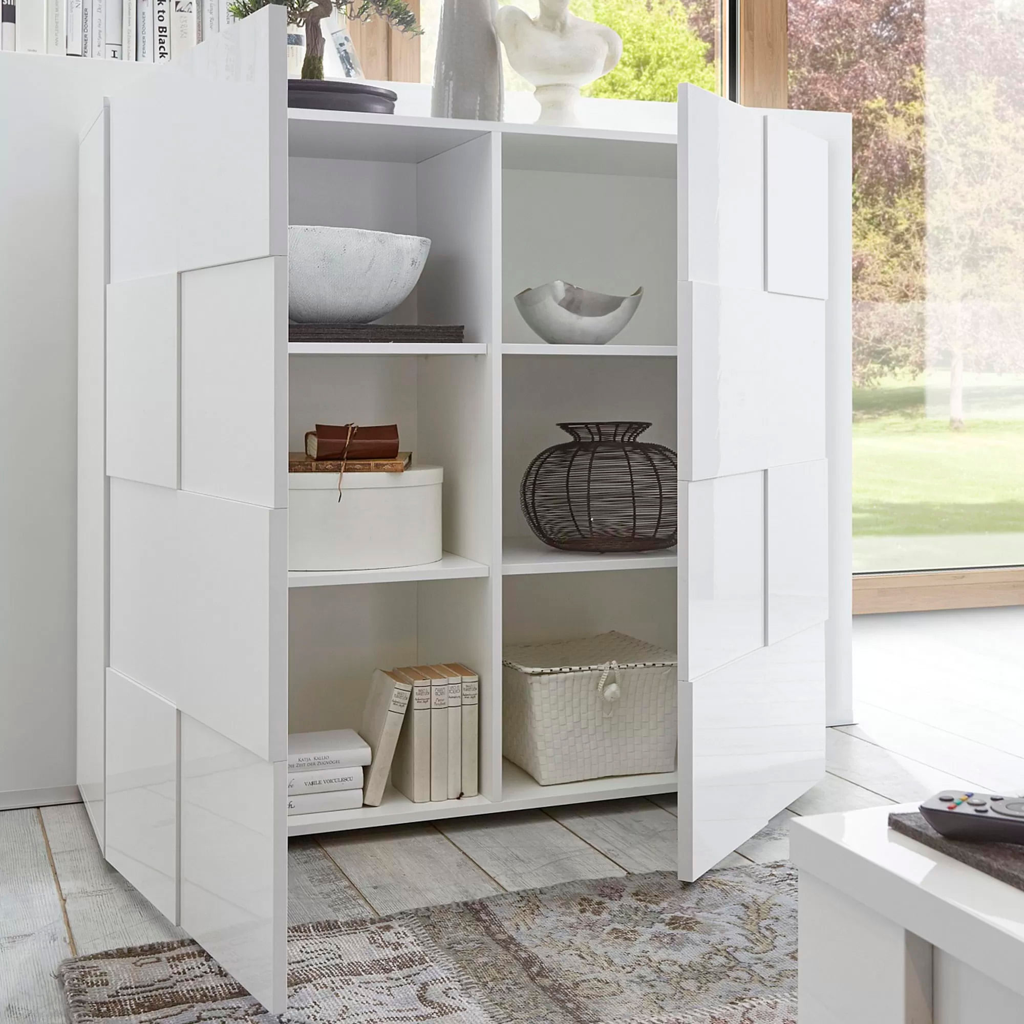 Aparador-DAMA-com-2-portas---Branco-Brilho