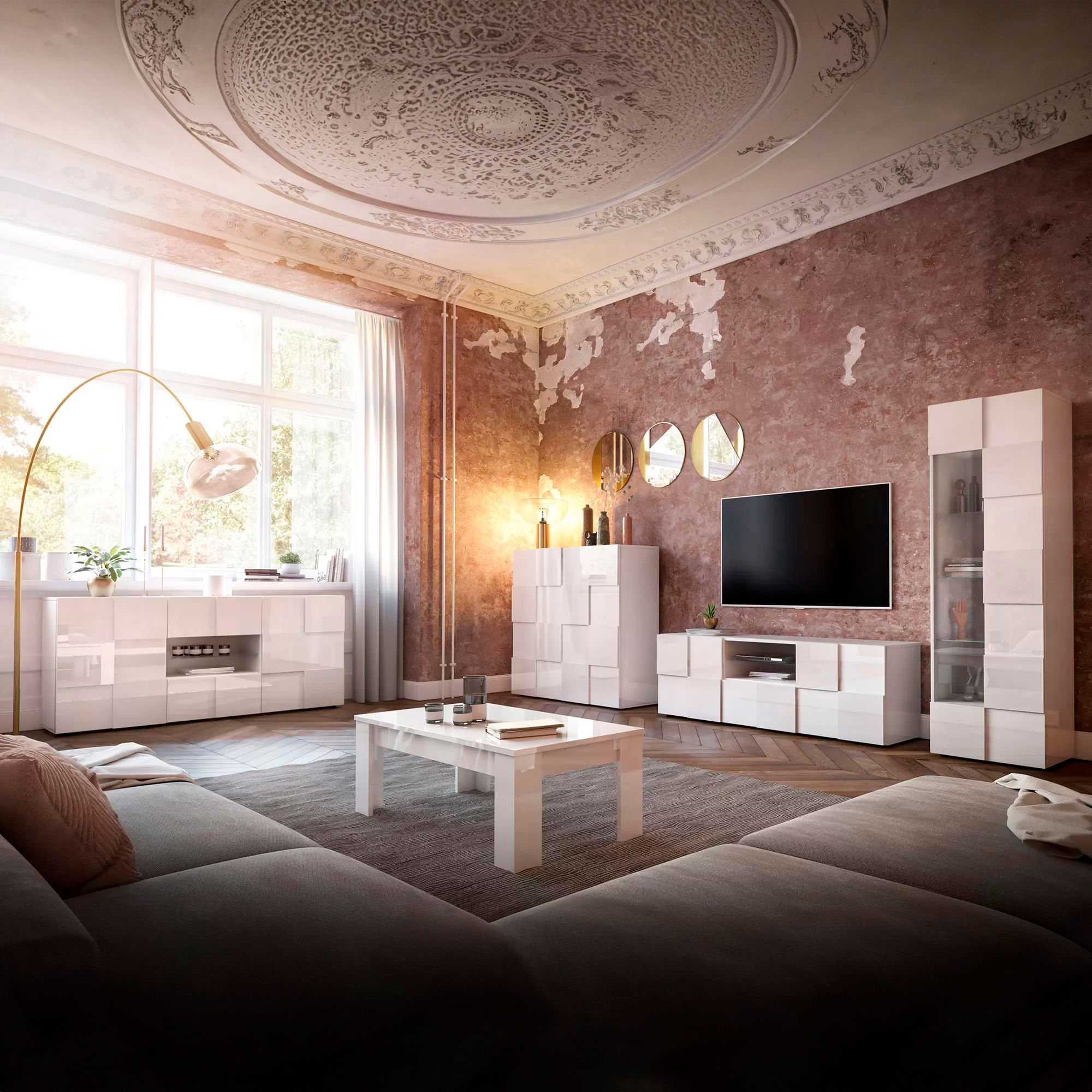 Aparador-DAMA-com-2-portas---Branco-Brilho