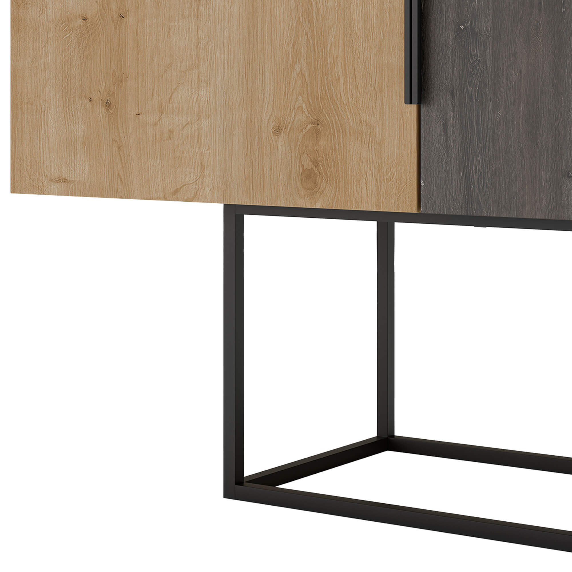 Aparador-TITAN-com-3-portas---Carvalho-Castanho-e-Nogal