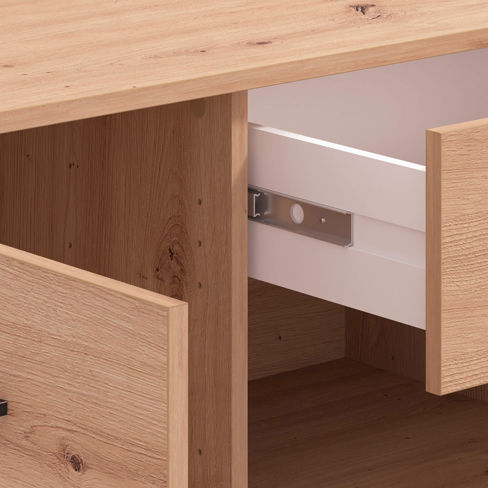 Aparador-VIENNE-com-4-portas-e-2-gavetas---Carvalho-Artesanato