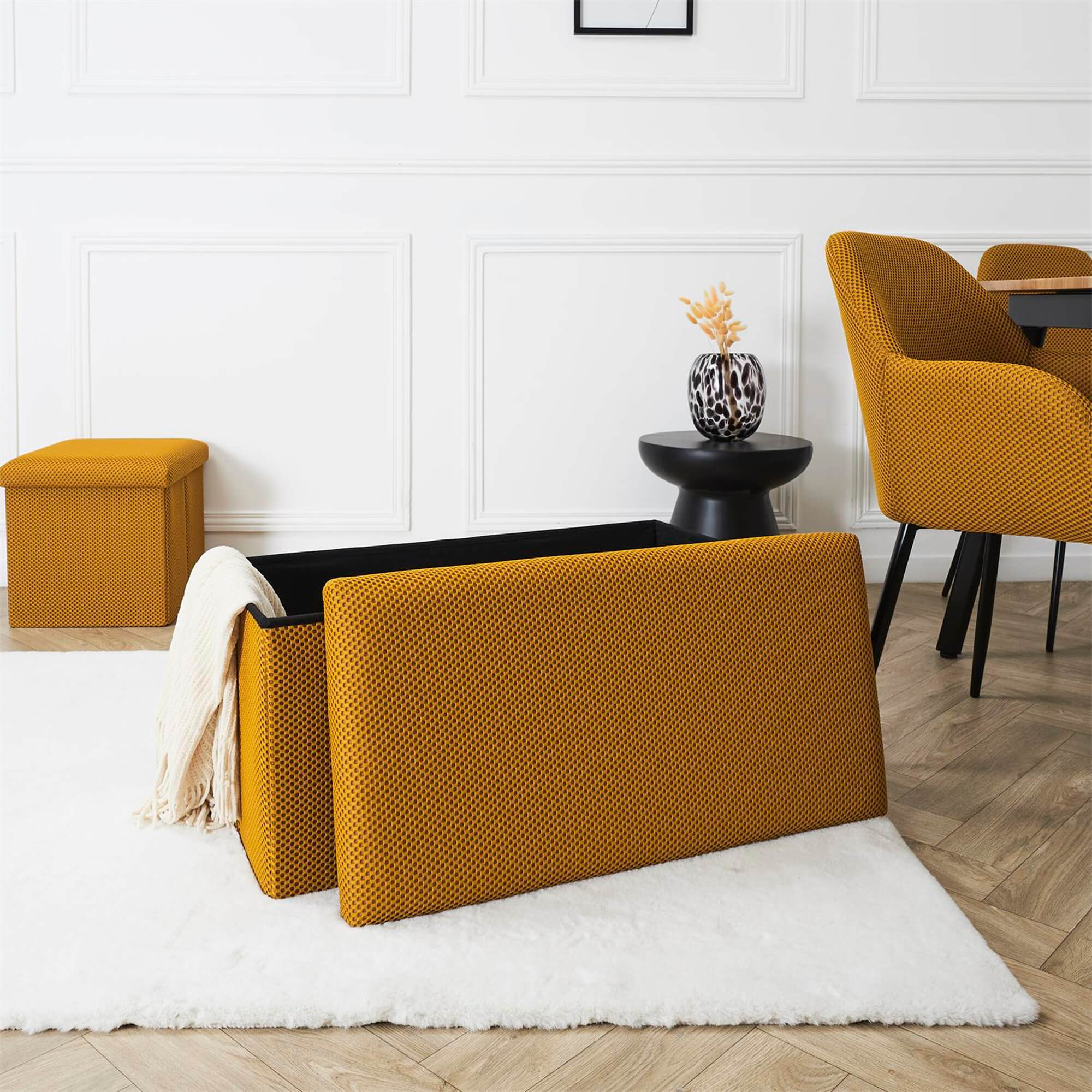 Banqueta-dobravel-ATOM-com-arrumacao-Amarelo-Mostarda