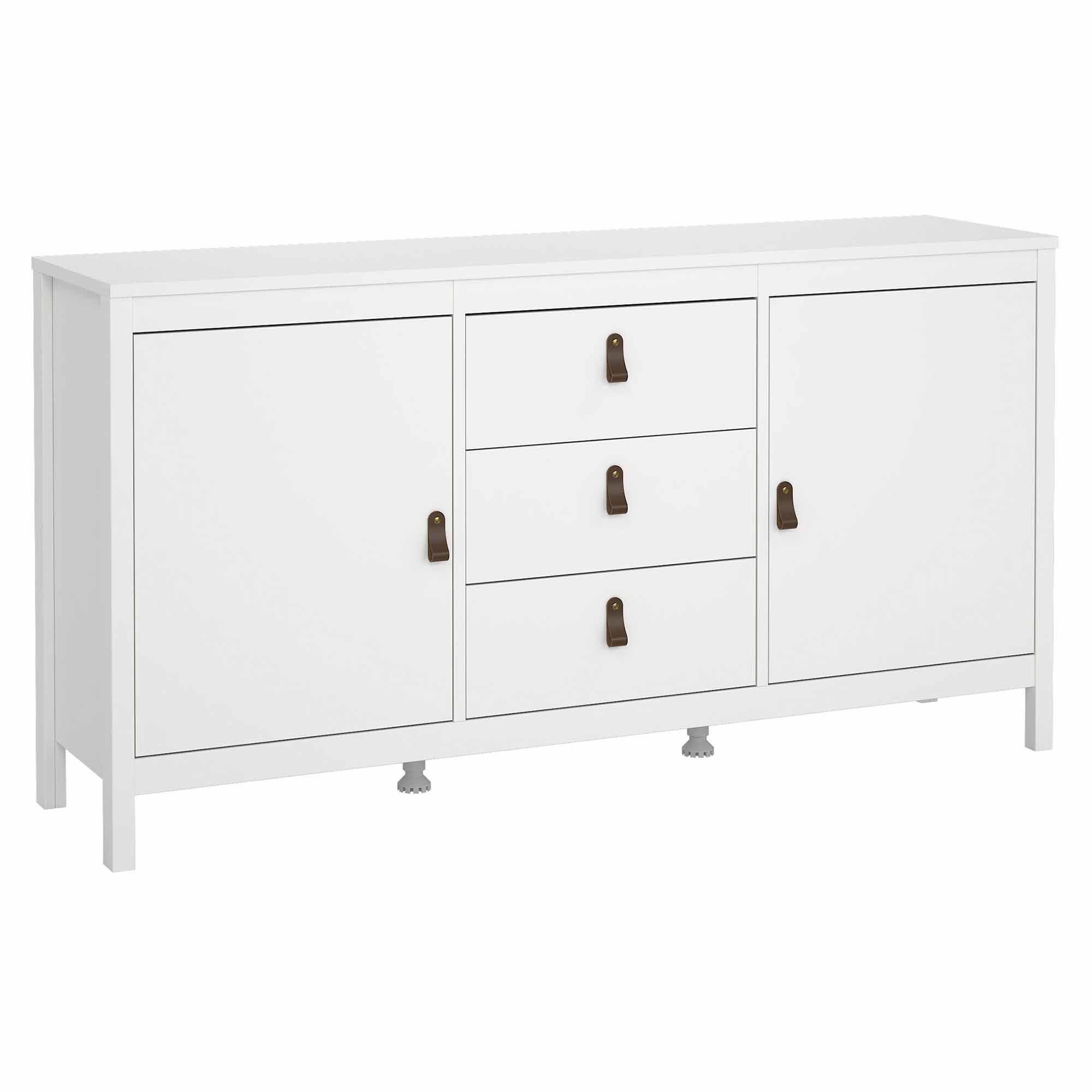 Aparador-AREEIRO-com-2-portas-e-3-gavetas---Branco