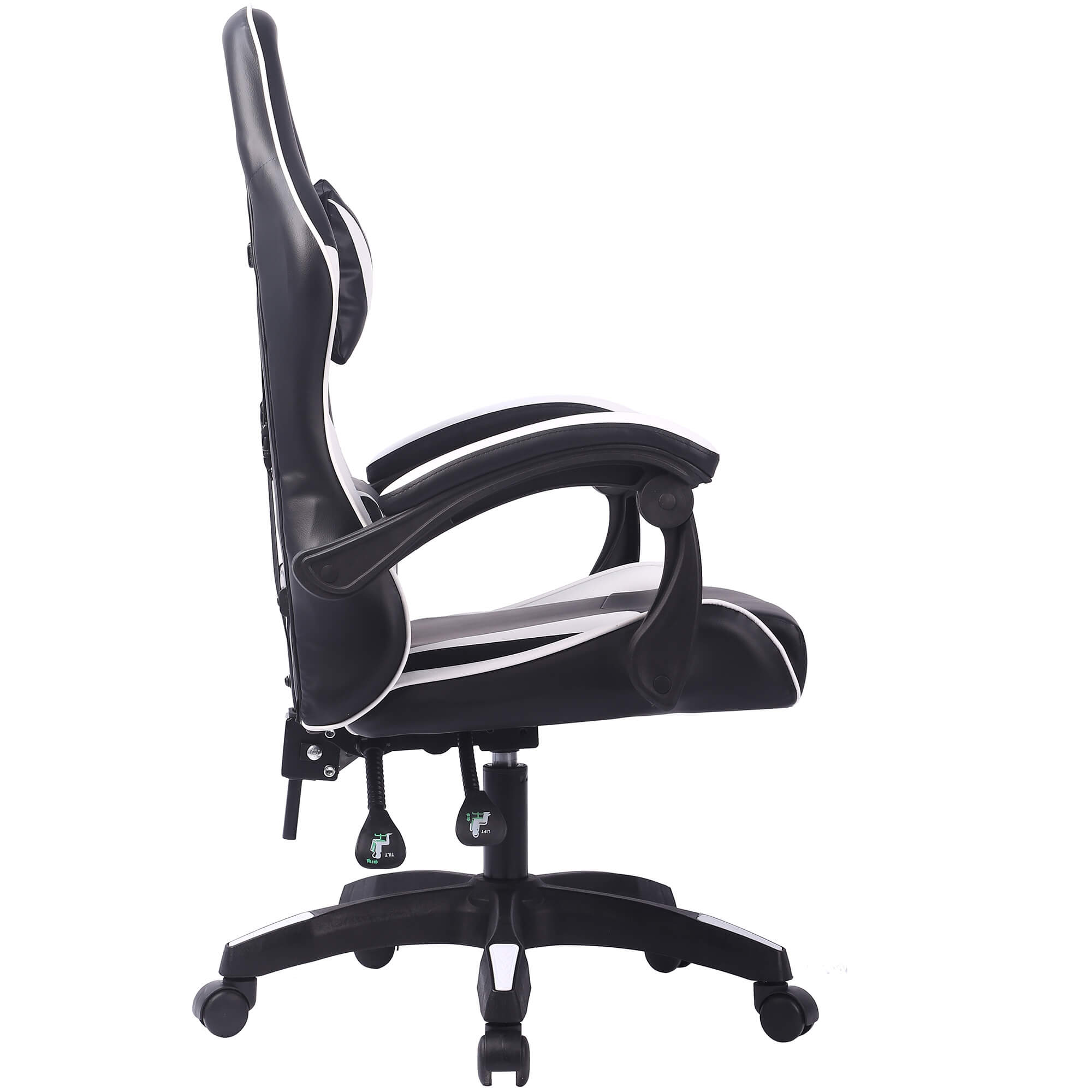 Cadeira-de-escritorio-GAMER-II---Preto-e-Branco
