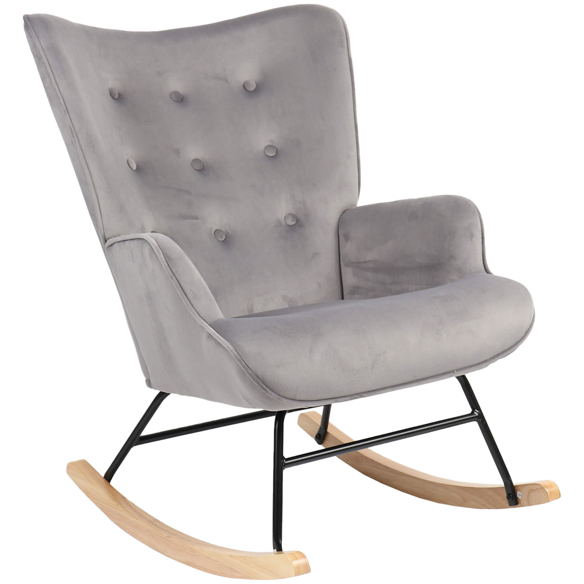 Cadeirao-de-baloico-CHIKO-Cinzento--Veludo-