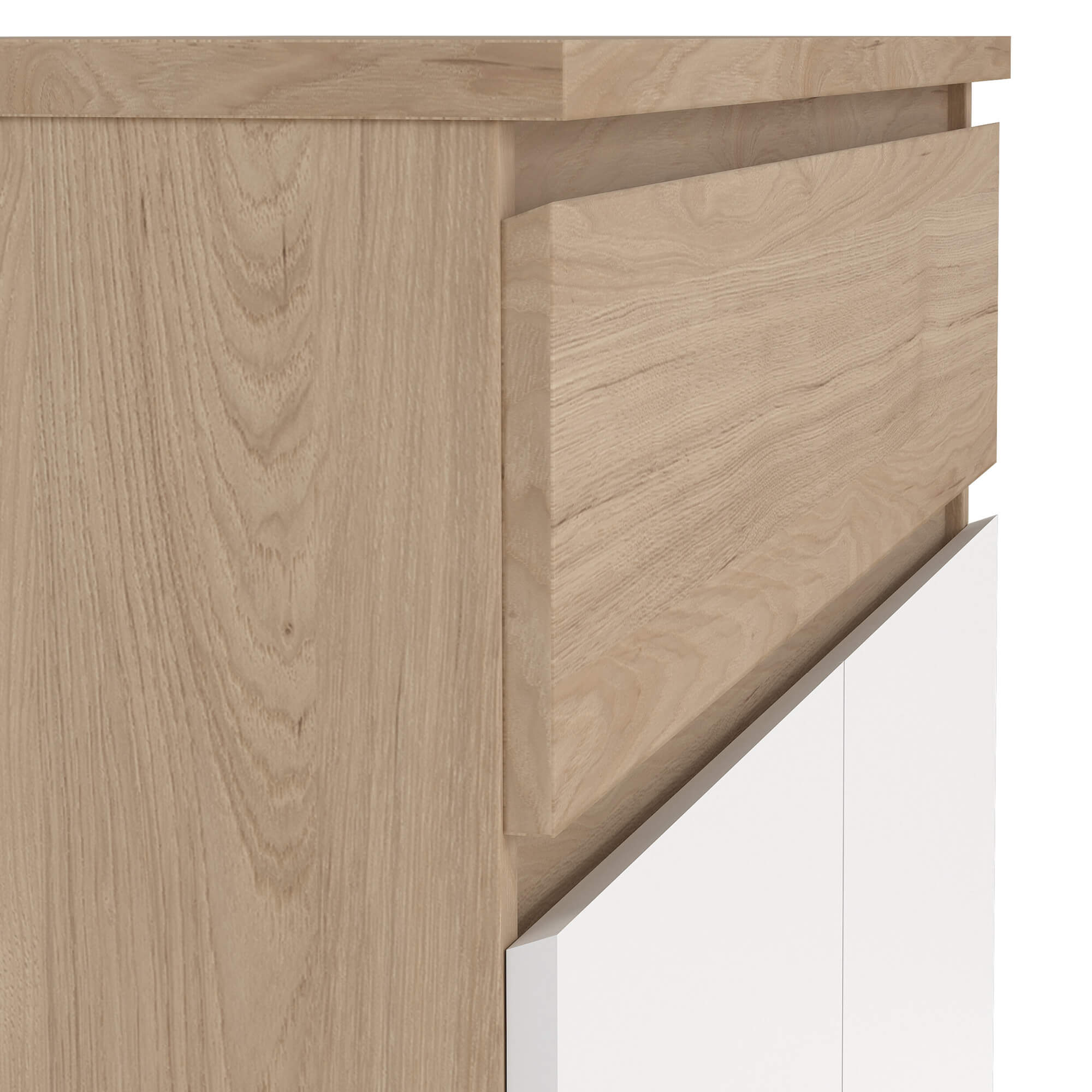 Sapateira-NEW-MATRIX-com-2-portas-e-1-gaveta---Carvalho-e-Branco