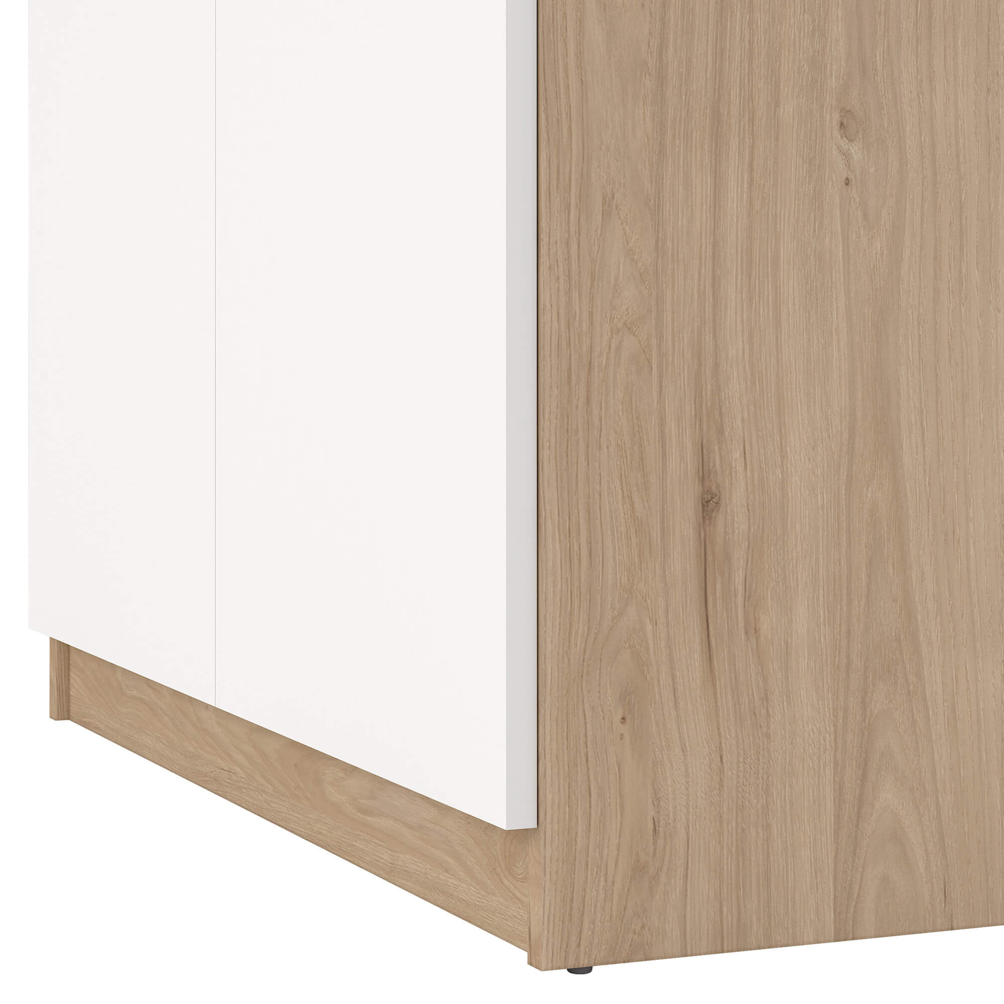 Sapateira-NEW-MATRIX-com-2-portas-e-1-gaveta---Carvalho-e-Branco