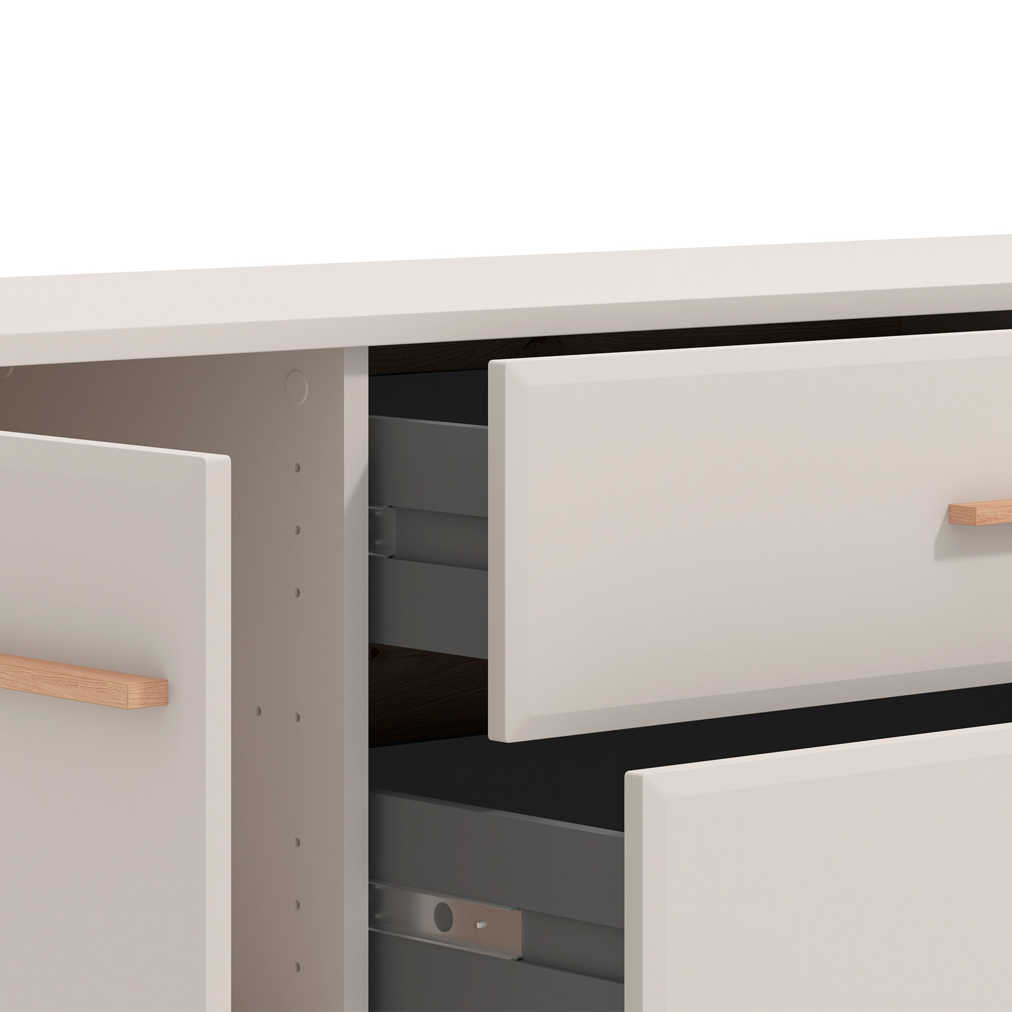 Movel-TV-DARWEN-com-2-portas-e-2-gavetas---Carvalho-Artesanato-e-Caxemira