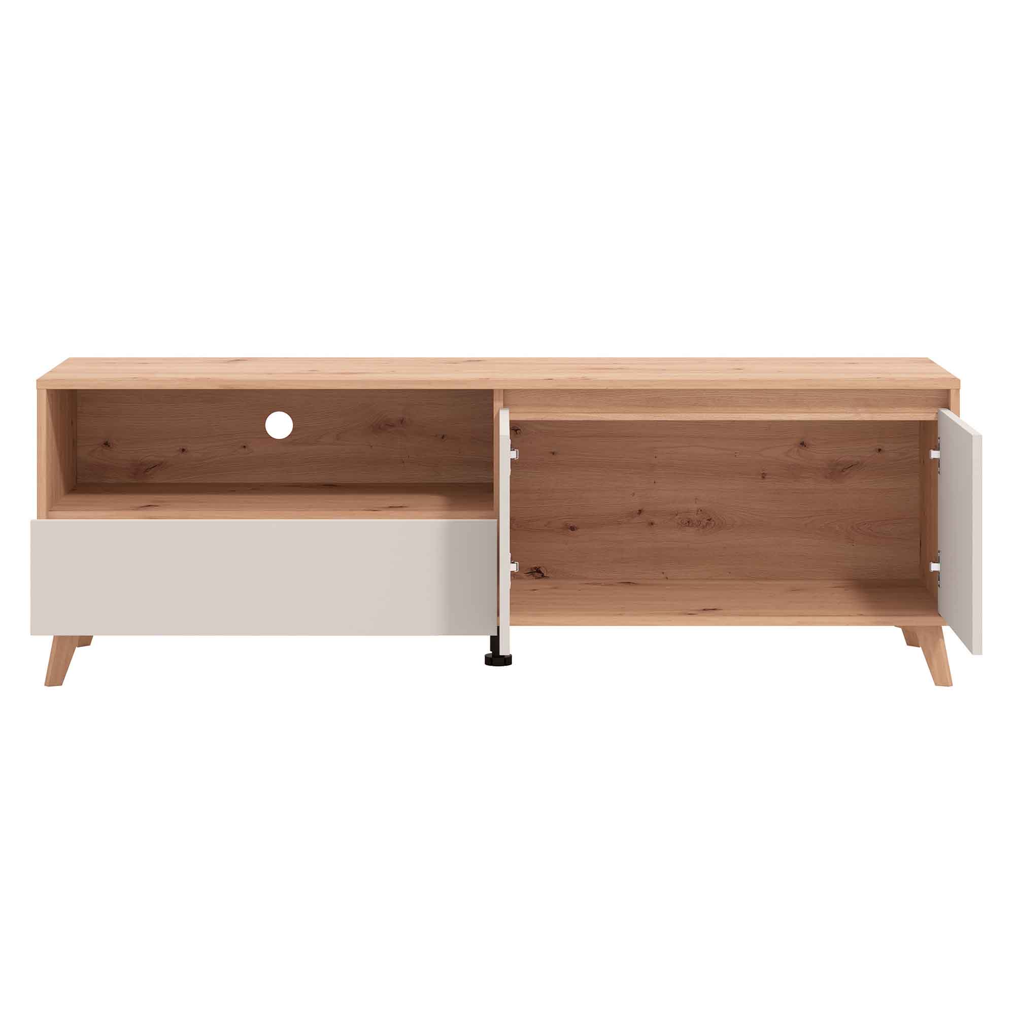 Movel-TV-STIRLING-com-2-portas---Carvalho-Artesanato-e-Caxemira