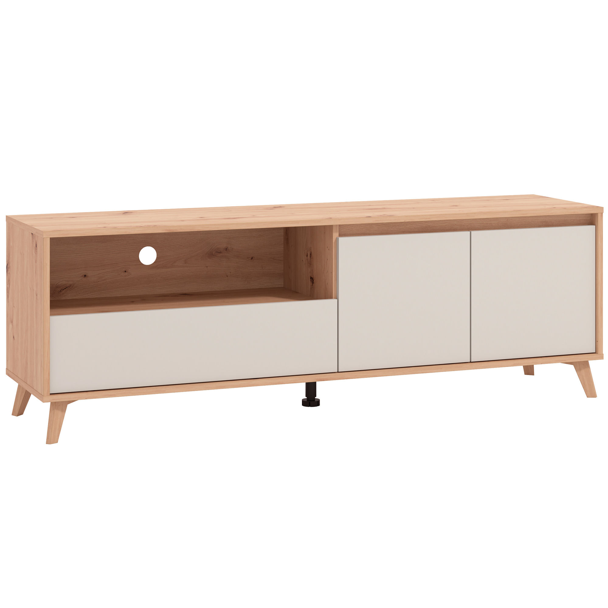 Movel-TV-STIRLING-com-2-portas---Carvalho-Artesanato-e-Caxemira