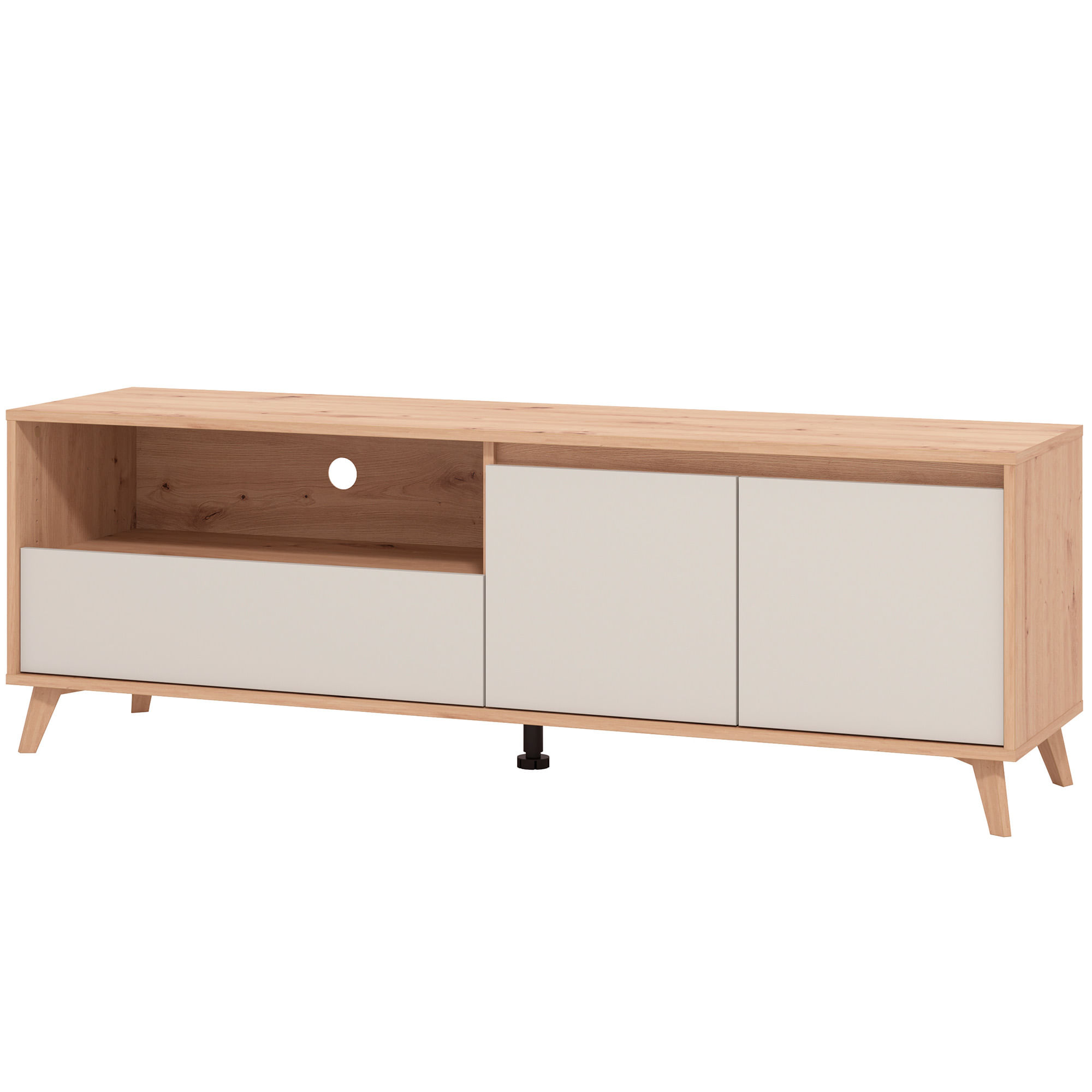 Movel-TV-STIRLING-com-2-portas---Carvalho-Artesanato-e-Caxemira