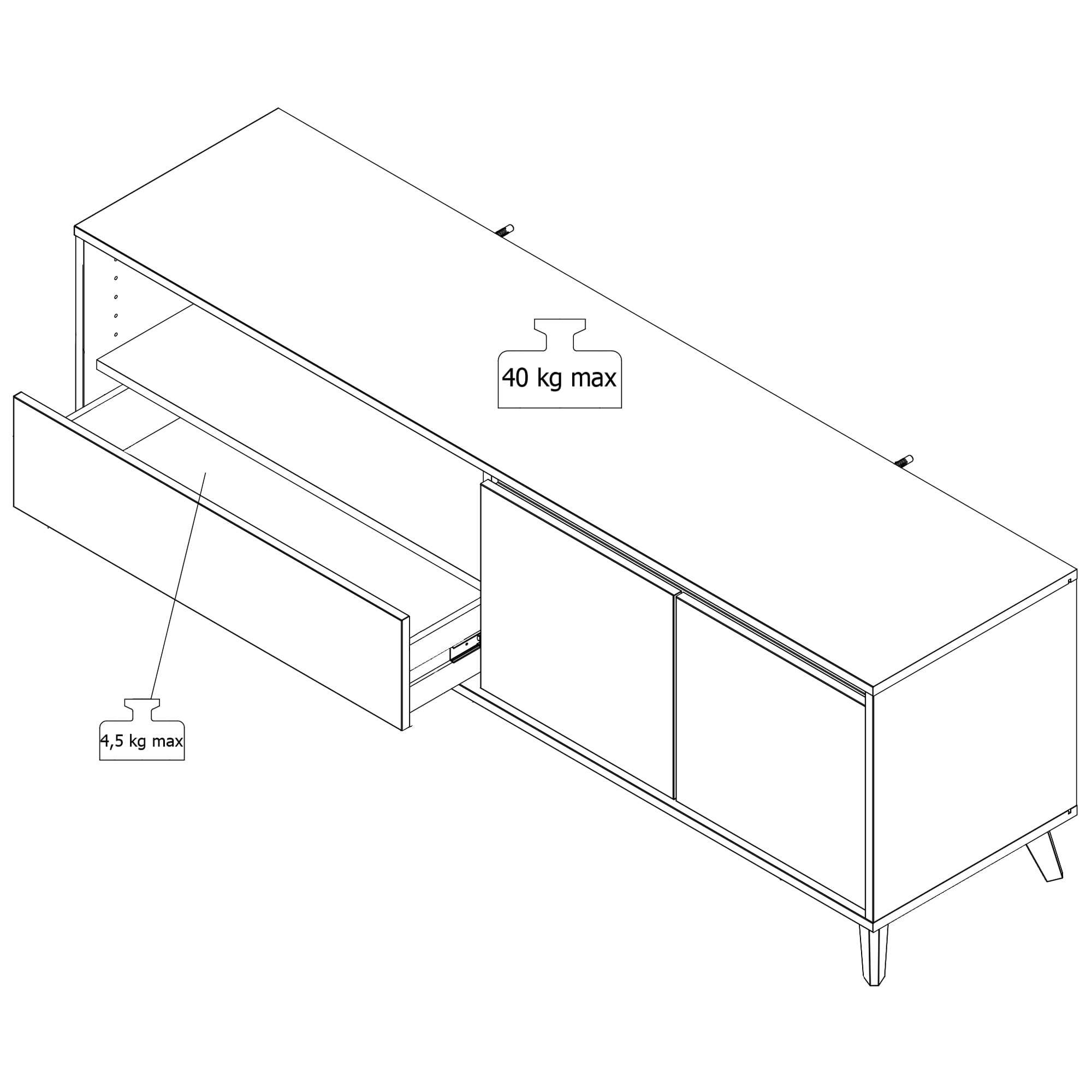 Movel-TV-STIRLING-com-2-portas---Carvalho-Artesanato-e-Preto