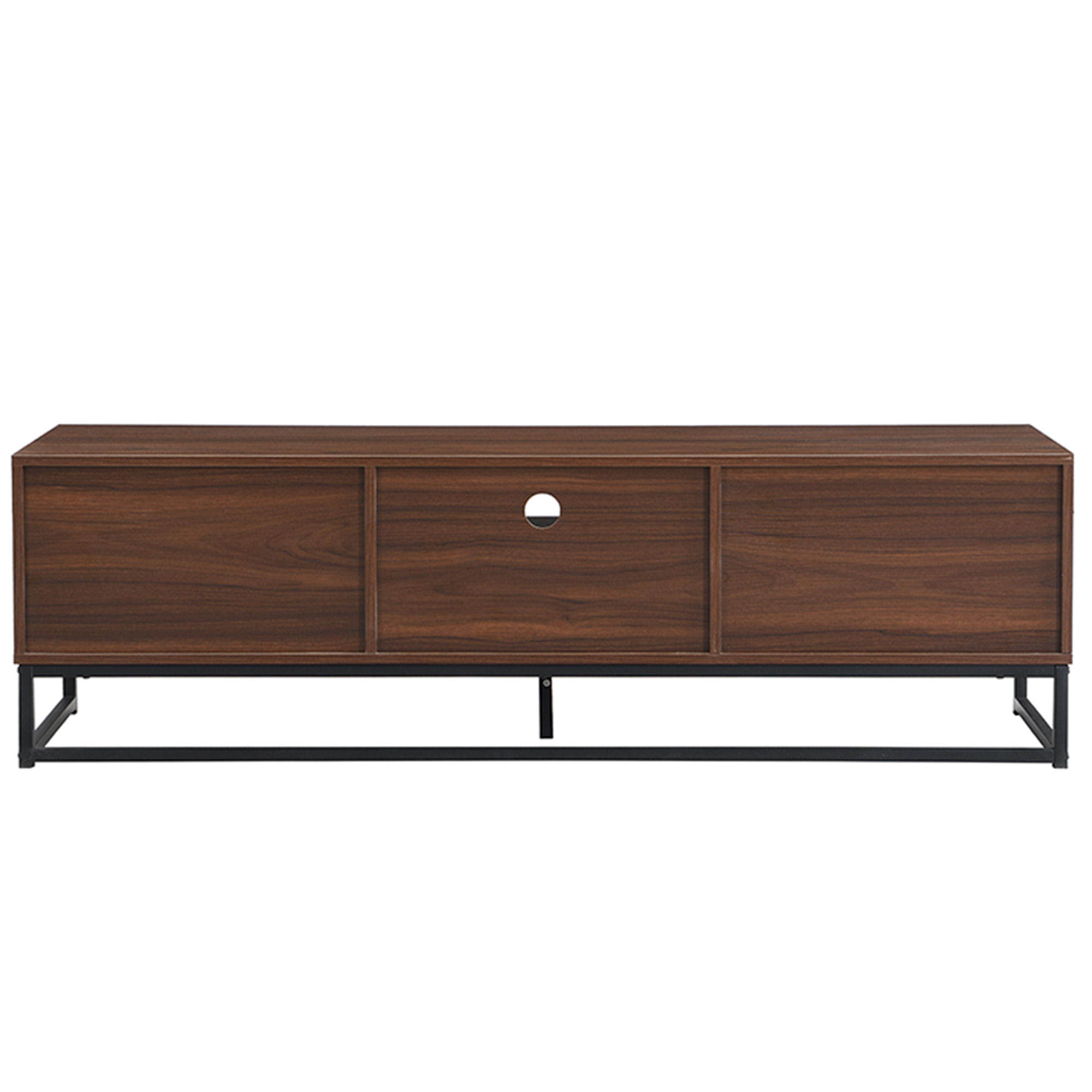 Movel-TV-ST-MICHEL-com-2-portas-e-1-gaveta---Nogal-e-Preto