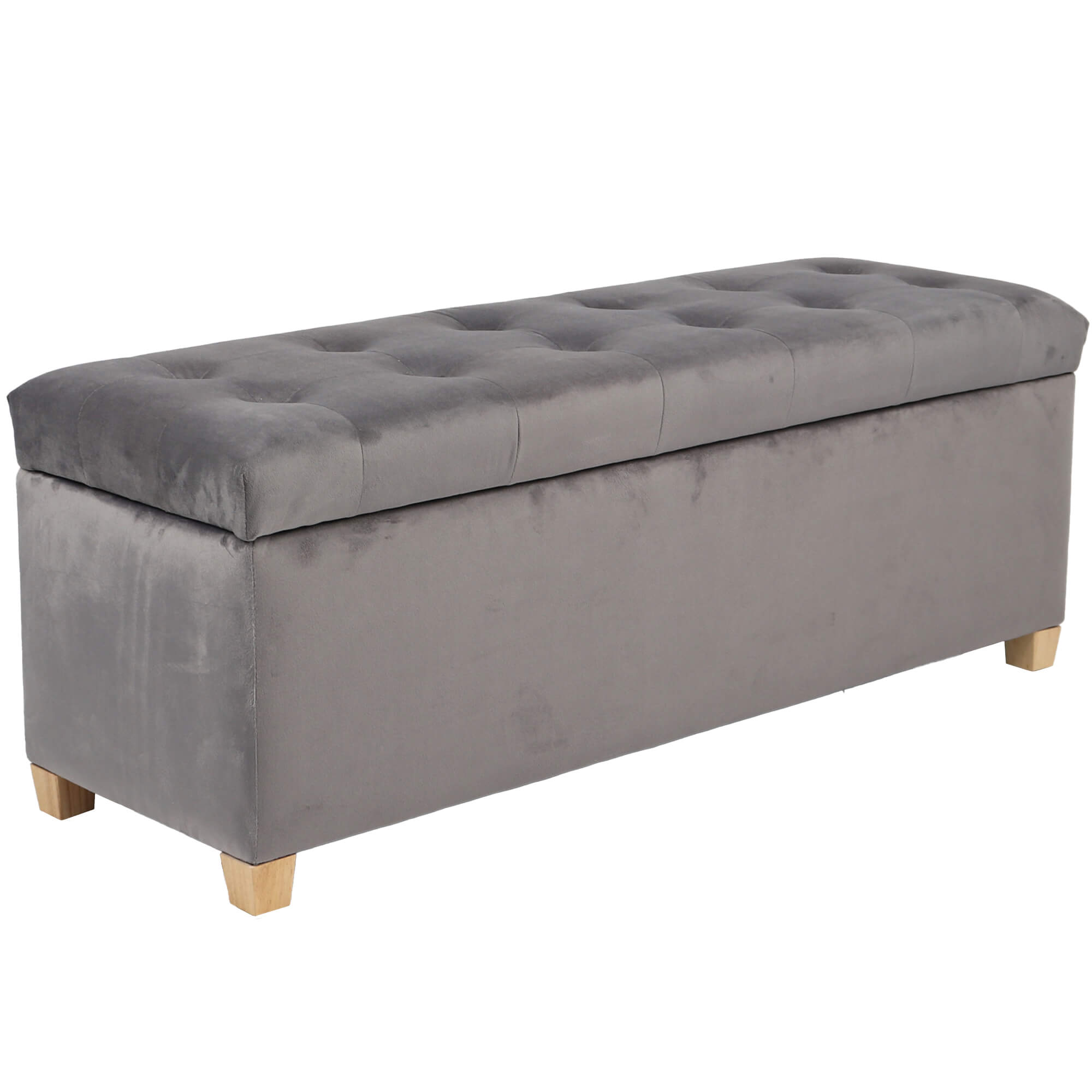 Banqueta-COSTA-II-com-arrumacao-Cinzento--Veludo-