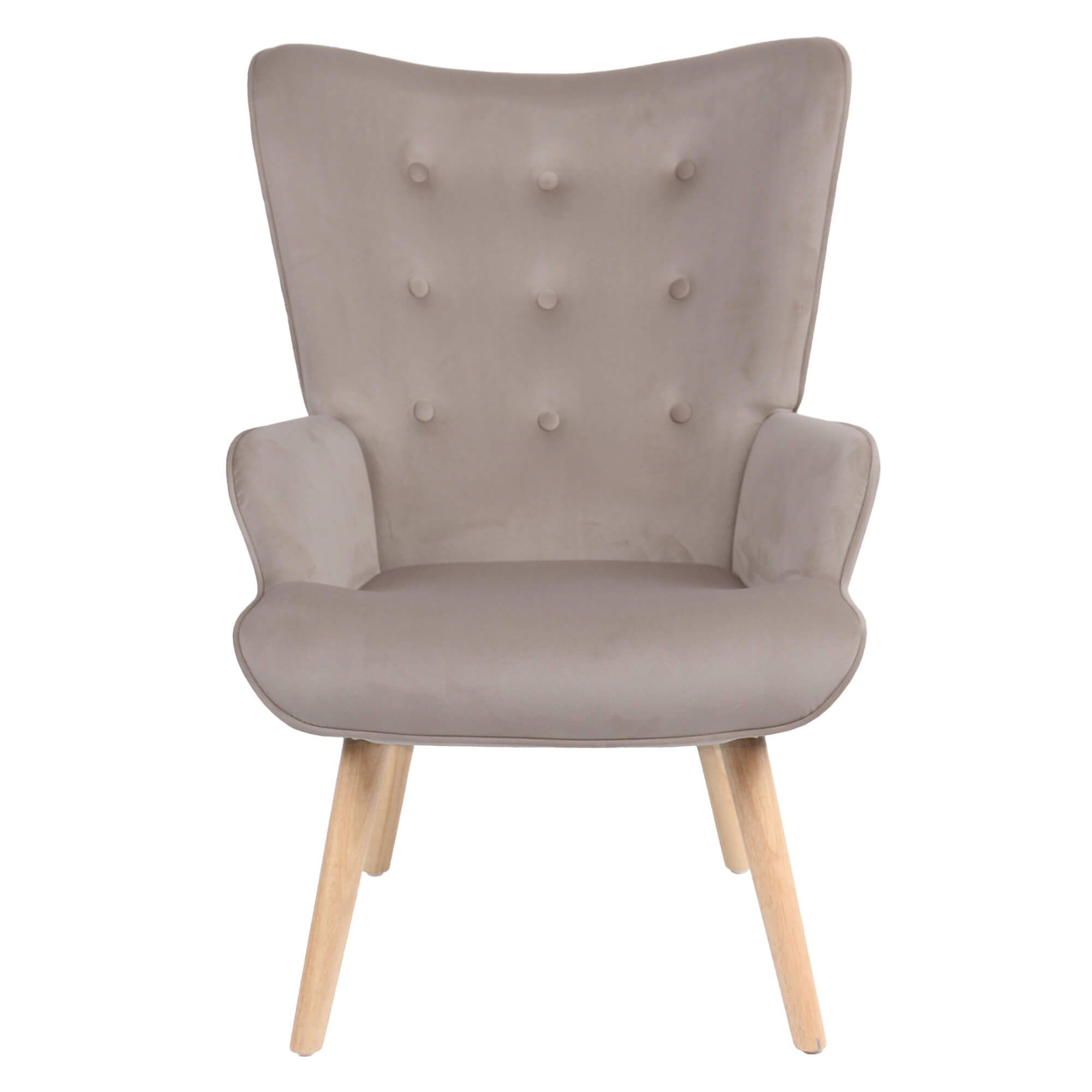 Poltrona-KIKO-II-Bege--Veludo-