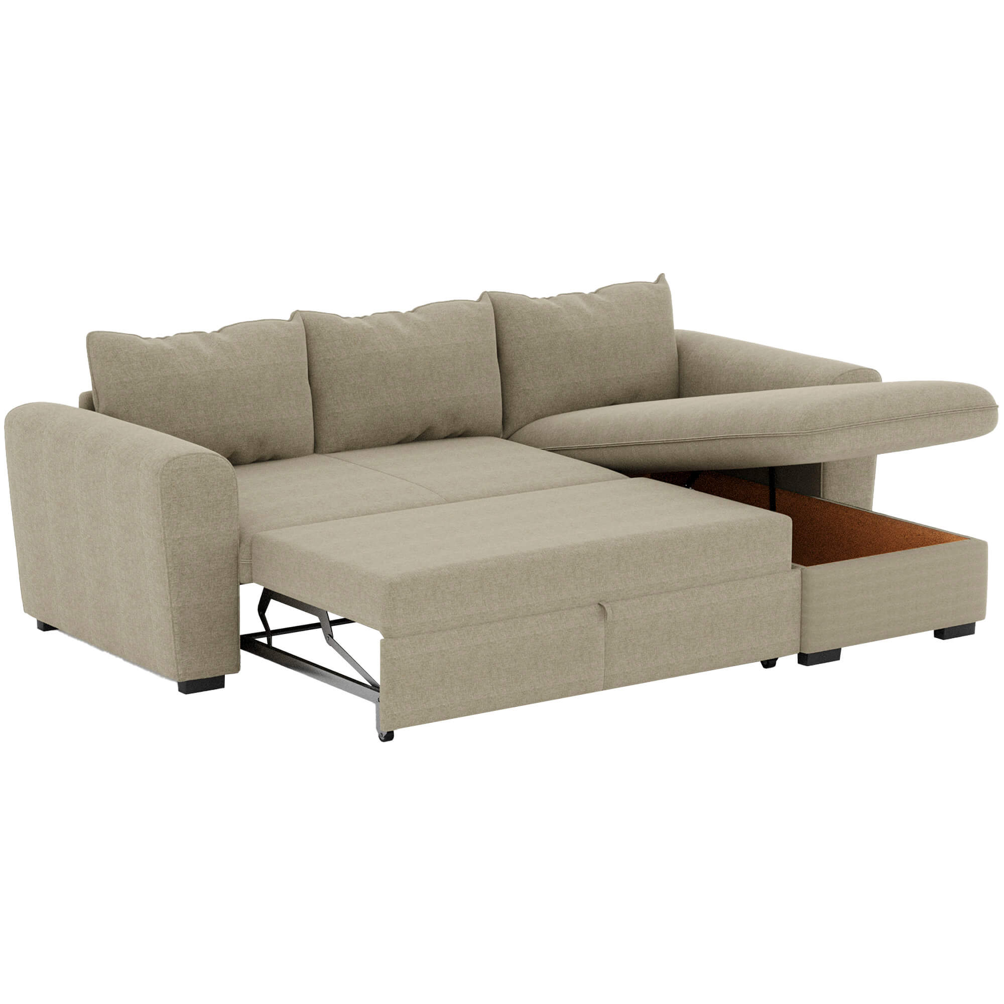 Sofa-chaise-longue-reversivel-ASTY-com-cama-e-bau---Bege-Escuro