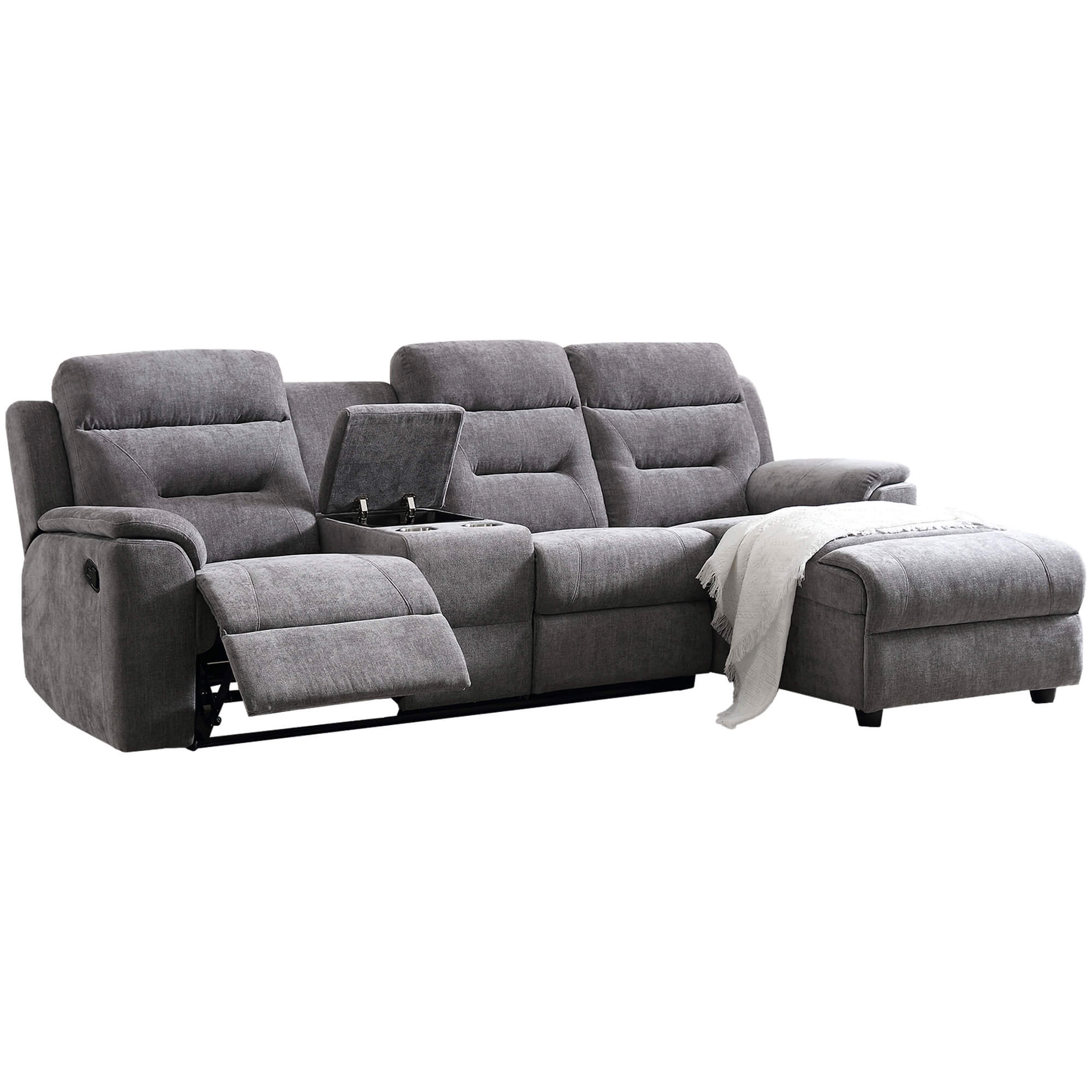 Sofa-chaise-longue-NAMIE-relax-manual-Direita---Cinzento