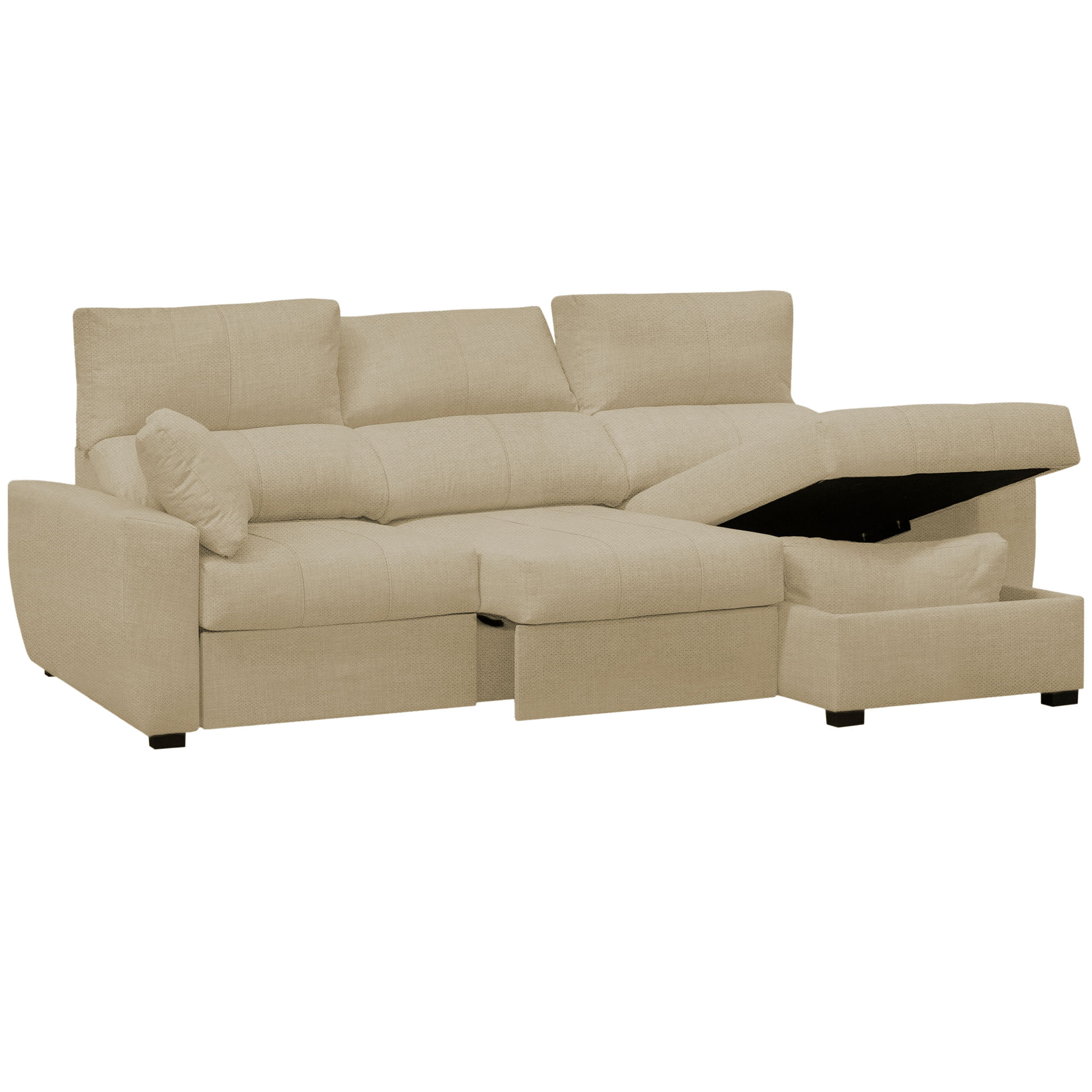 Sofa-chaise-longue-reversivel-BERLIM---Bege-Champanhe