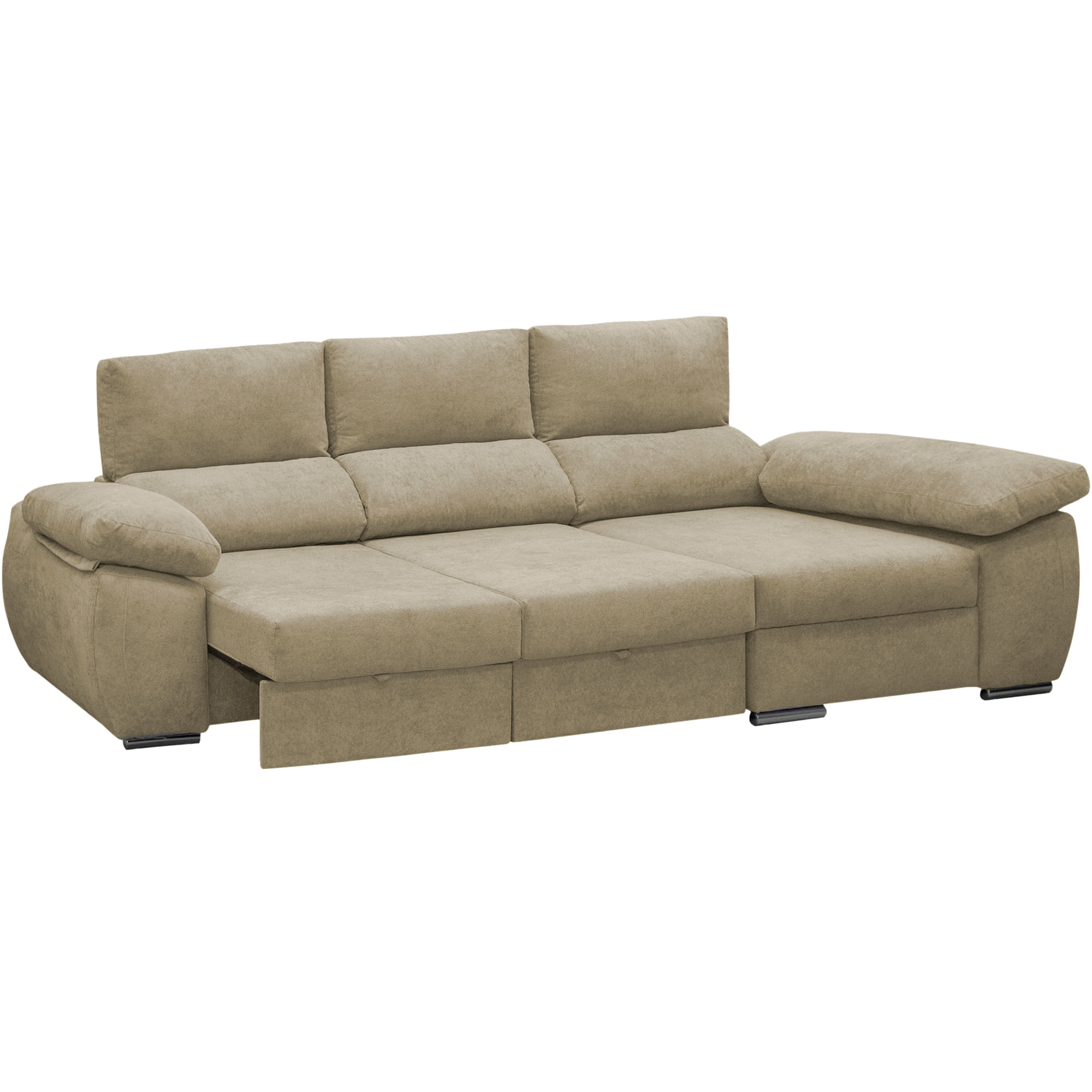 Sofa-chaise-longue-PAMELA-com-cama-e-bau-Bege---Direita