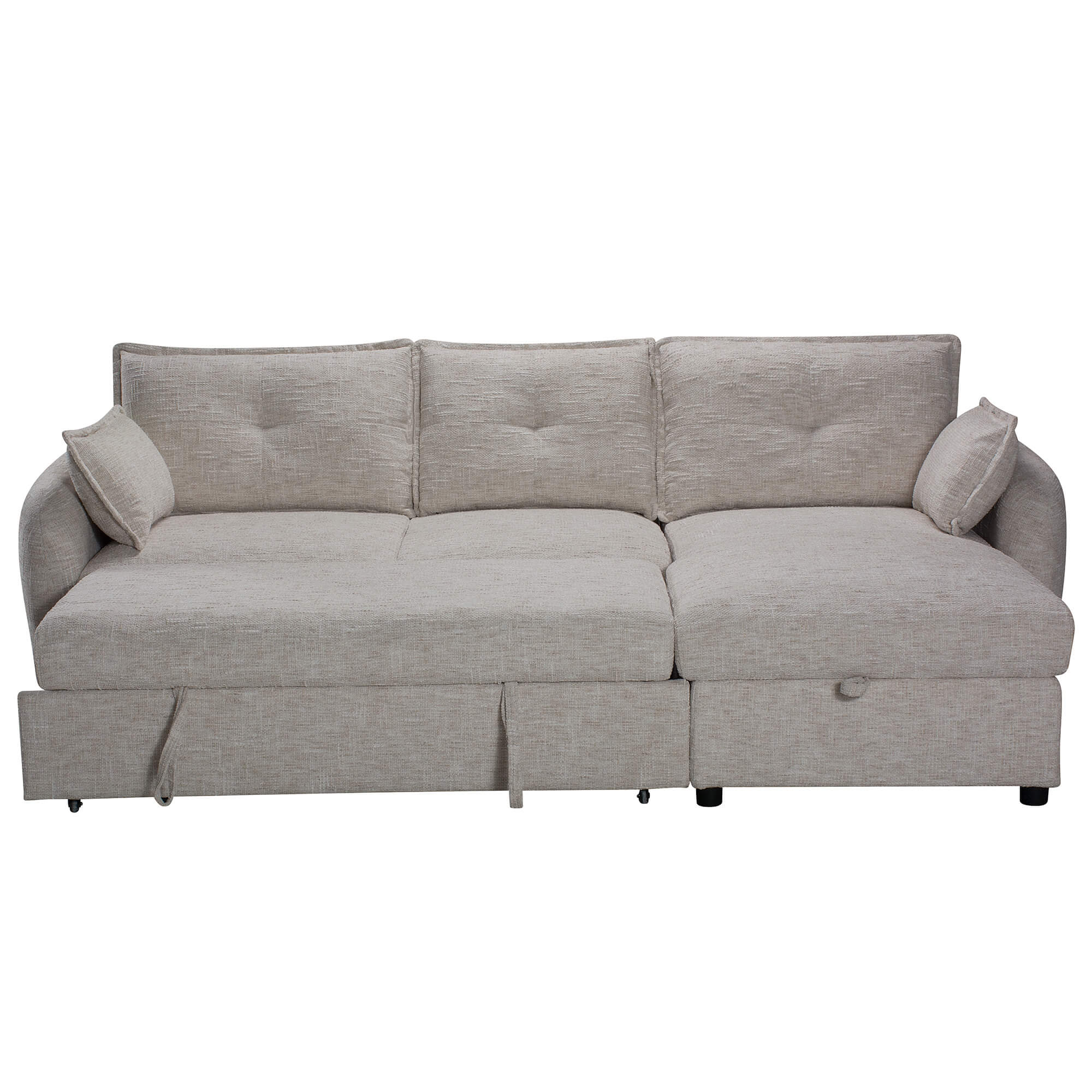 Sofa-chaise-longe-ISADORA-com-cama-e-bau-Marfim---Direita