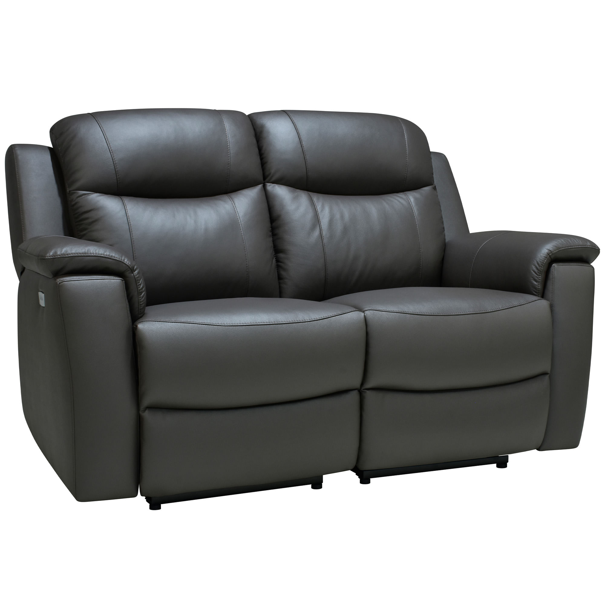 Sofa-2-lugares-APESENTEUR-relax-eletrico-Castanho-Escuro--Pele-Natural-