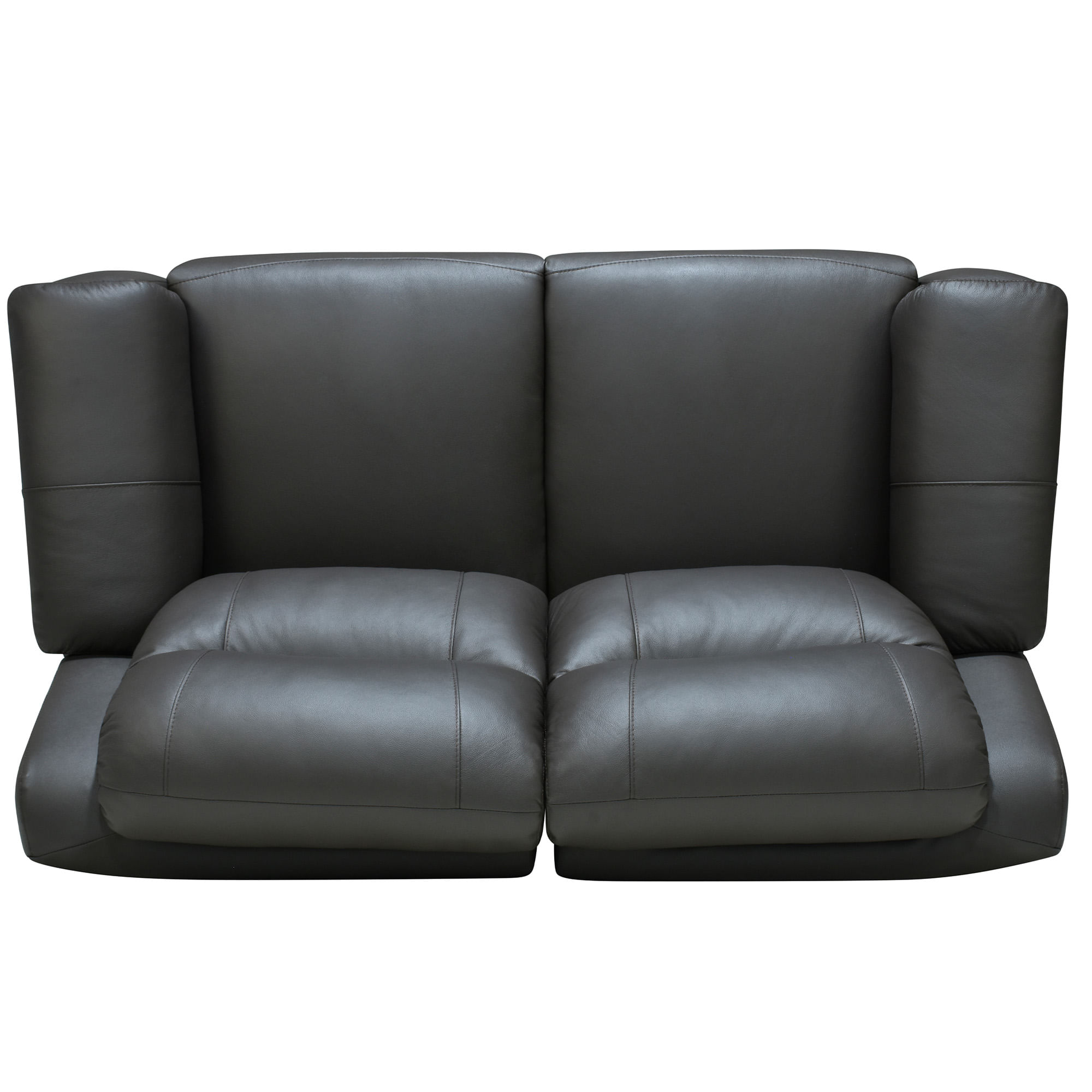 Sofa-2-lugares-APESENTEUR-relax-eletrico-Castanho-Escuro--Pele-Natural-
