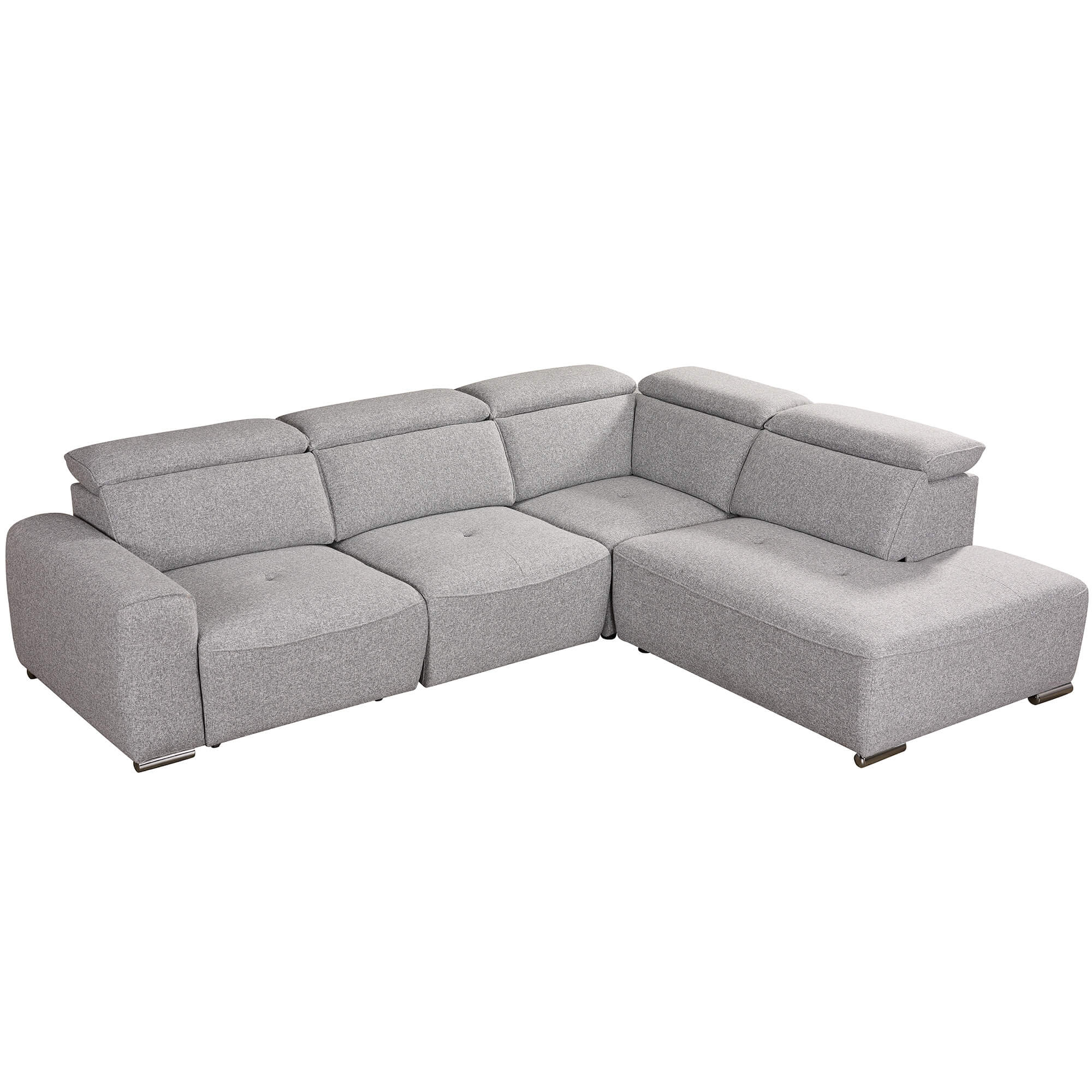 Sofa-de-canto-LORD-relax-eletrico-Cinzento---Direita