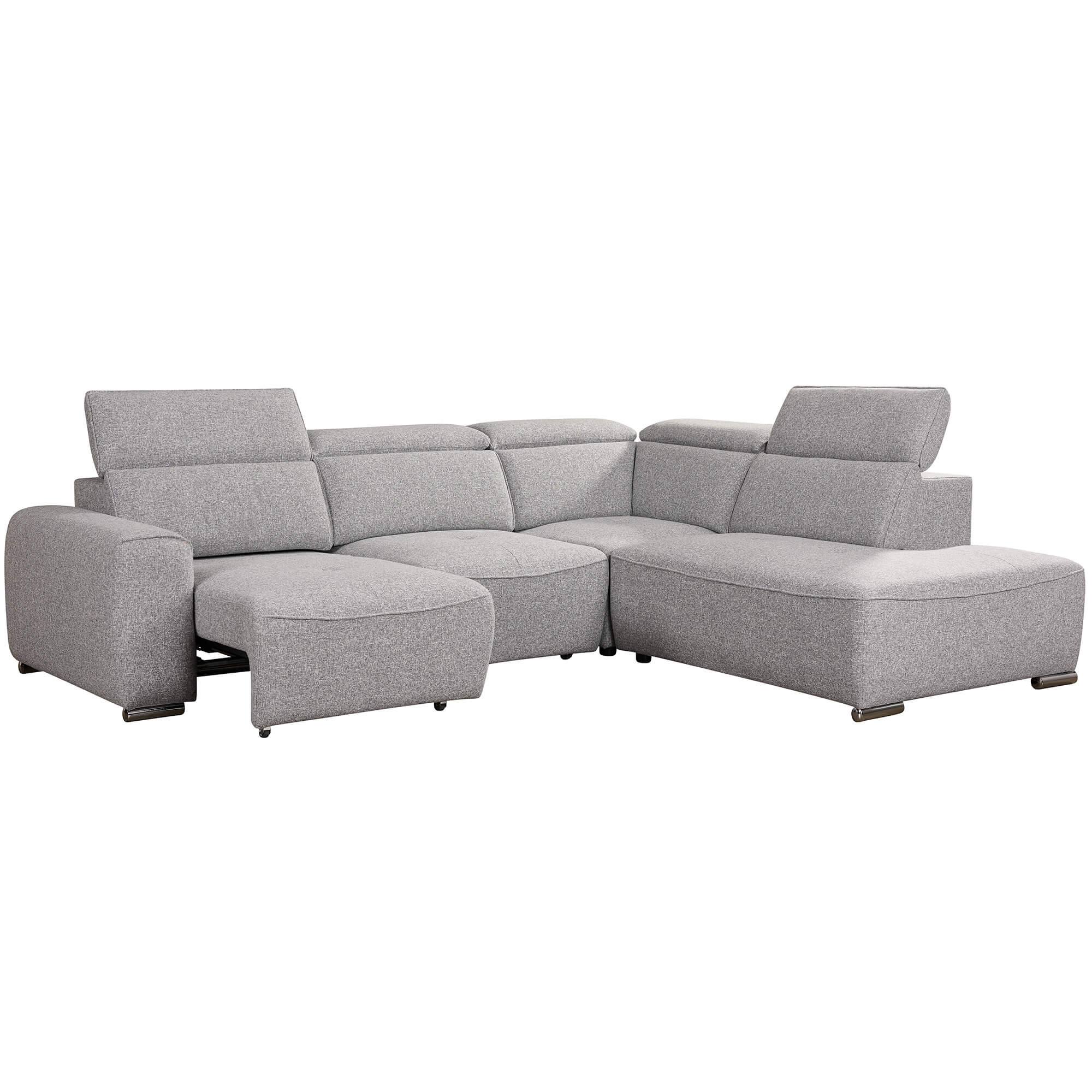 Sofa-de-canto-LORD-relax-eletrico-Cinzento---Direita