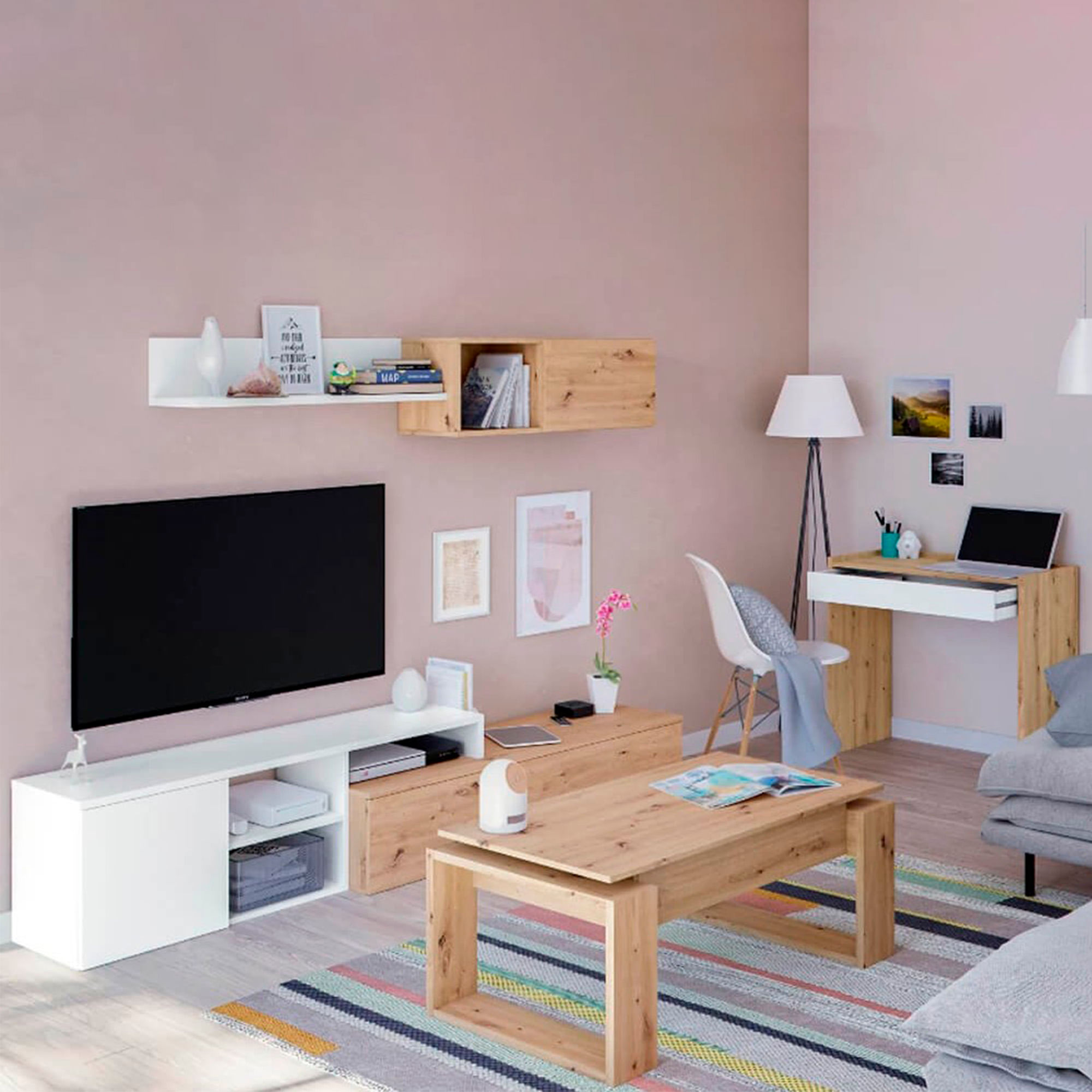 Consola-MOSS---Carvalho-e-Branco-Mate