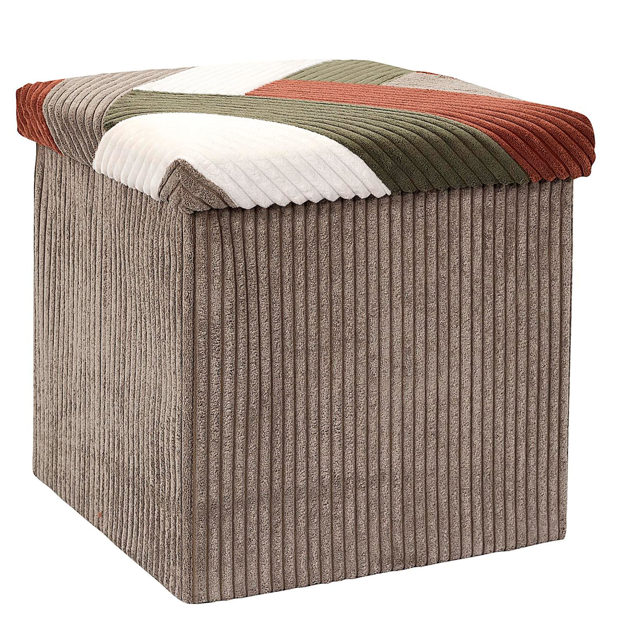 Puff-CORKI-com-arrumacao-Bege-Taupe-Terracota-e-Verde