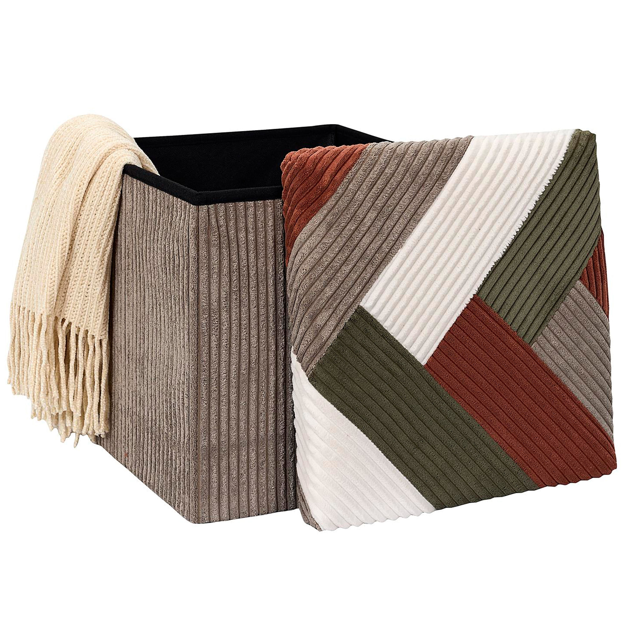 Puff-CORKI-com-arrumacao-Bege-Taupe-Terracota-e-Verde