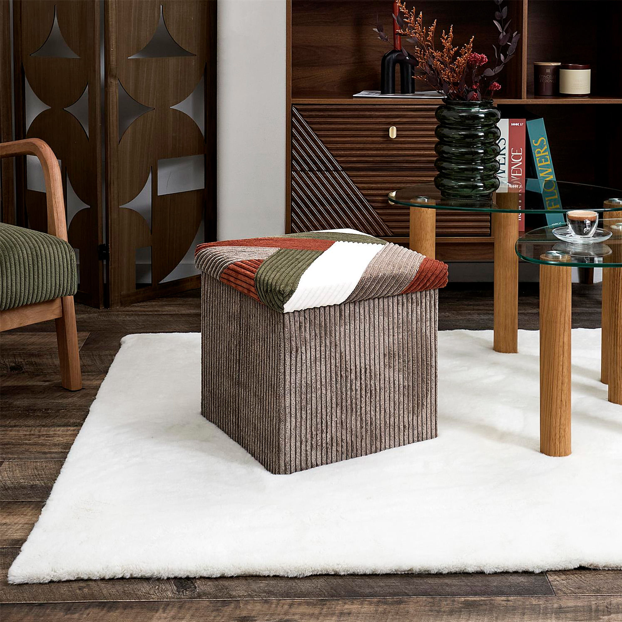 Puff-CORKI-com-arrumacao-Bege-Taupe-Terracota-e-Verde