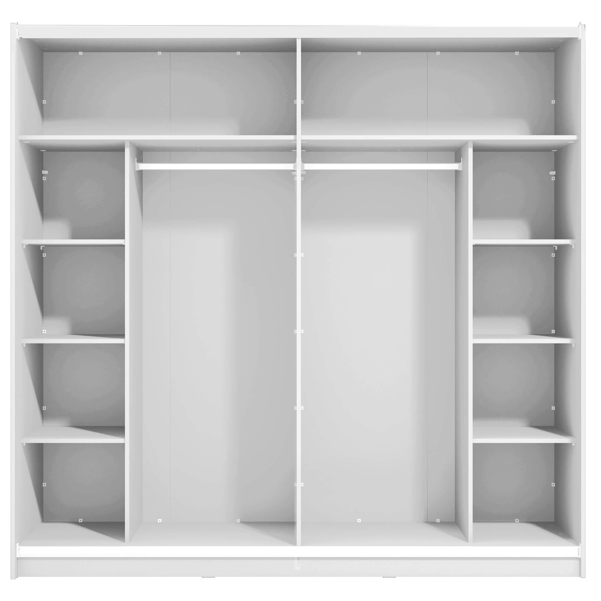 Roupeiro-SIERRA-com-espelho-240-cm-Branco-Mate