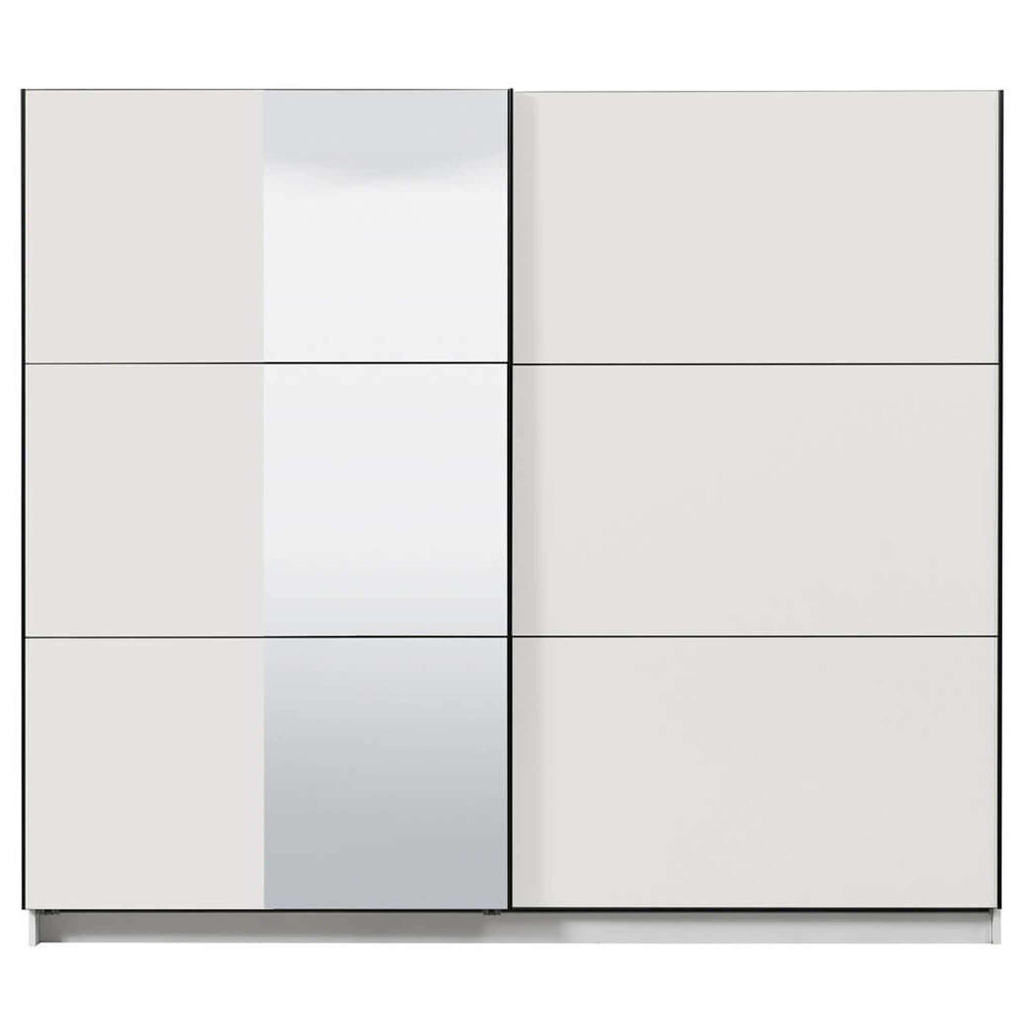 Roupeiro-SIERRA-com-espelho-240-cm-Branco-Mate