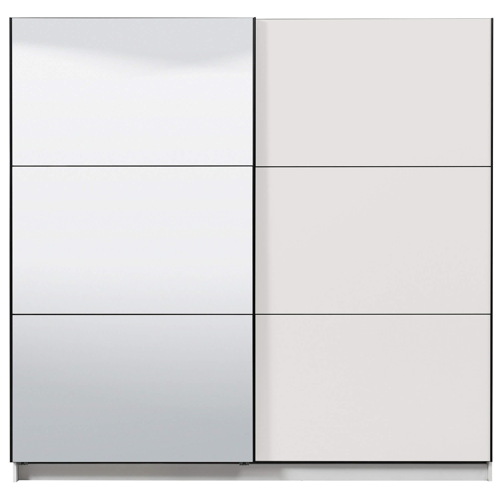 Roupeiro-SIERRA-com-espelho-220-cm-Branco-Mate