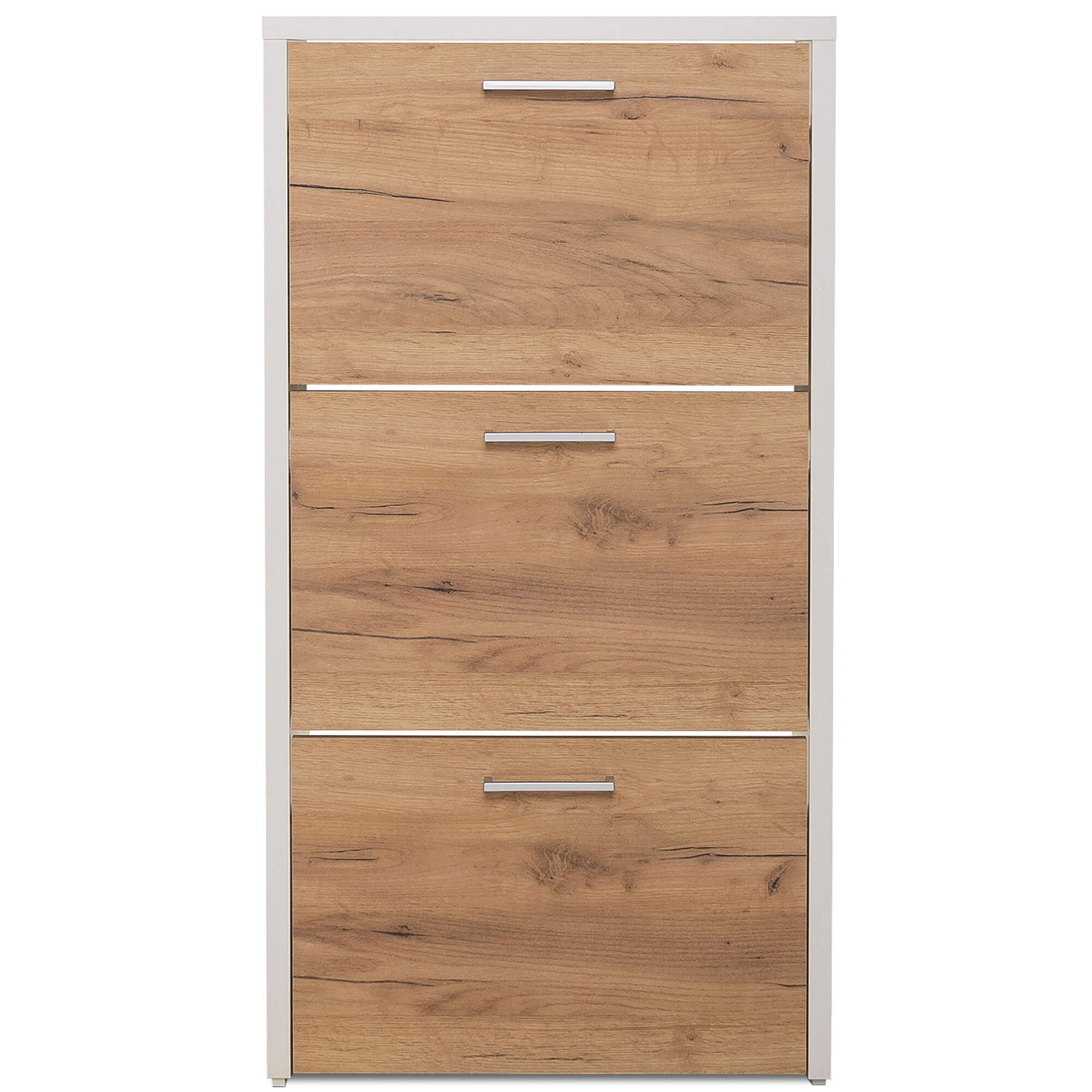 Sapateira-FULDA-3-portas---Branco-e-Carvalho