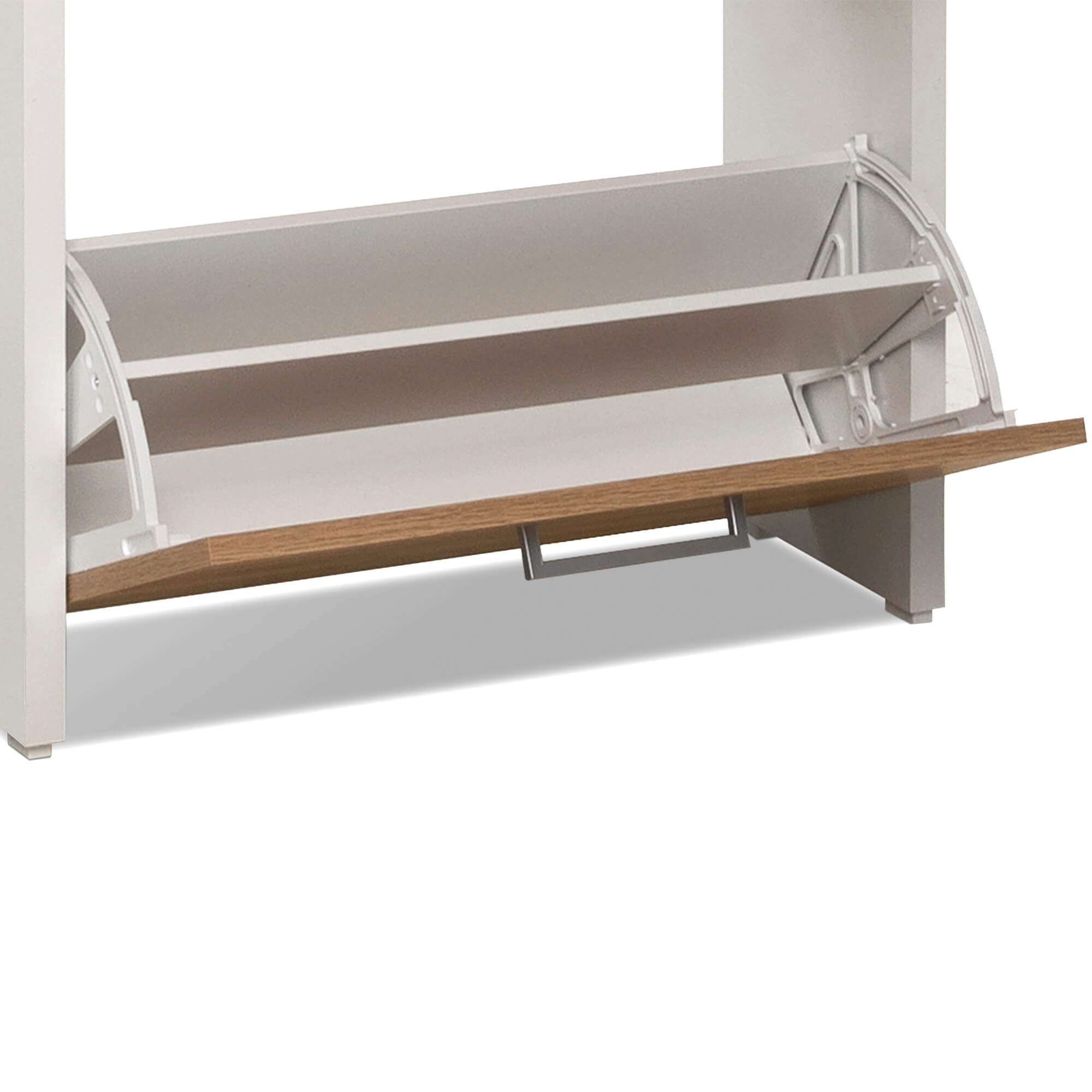 Sapateira-FULDA-3-portas---Branco-e-Carvalho