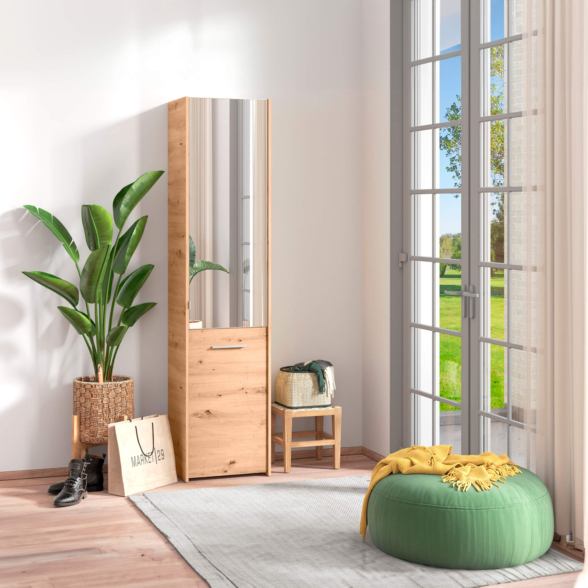 Sapateira-MENORCA-com-1-porta---Carvalho-Artesanato