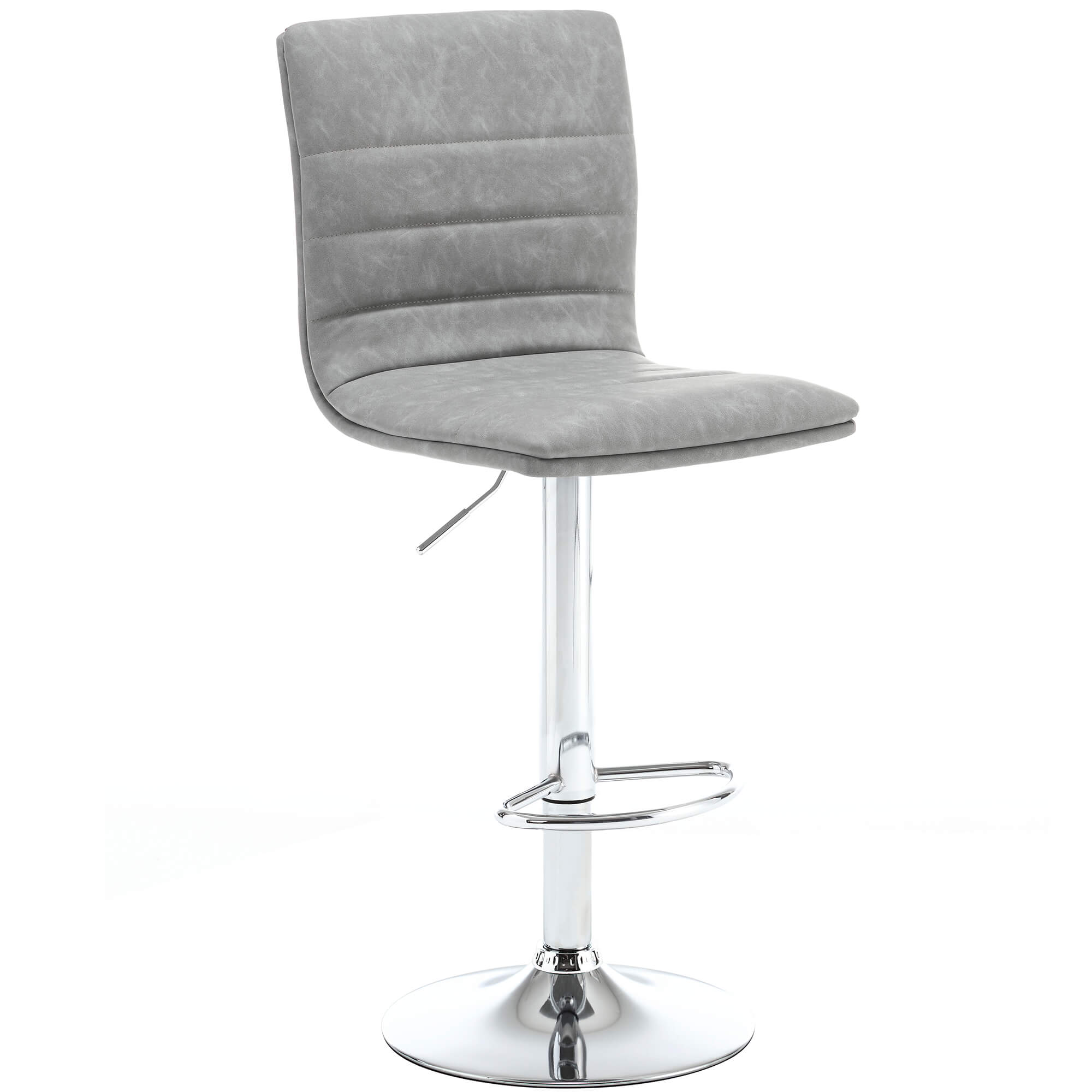 Pack-2-bancos-altos-giratorios-TOMMY-Cinzento-Claro--Pele-Sintetica-