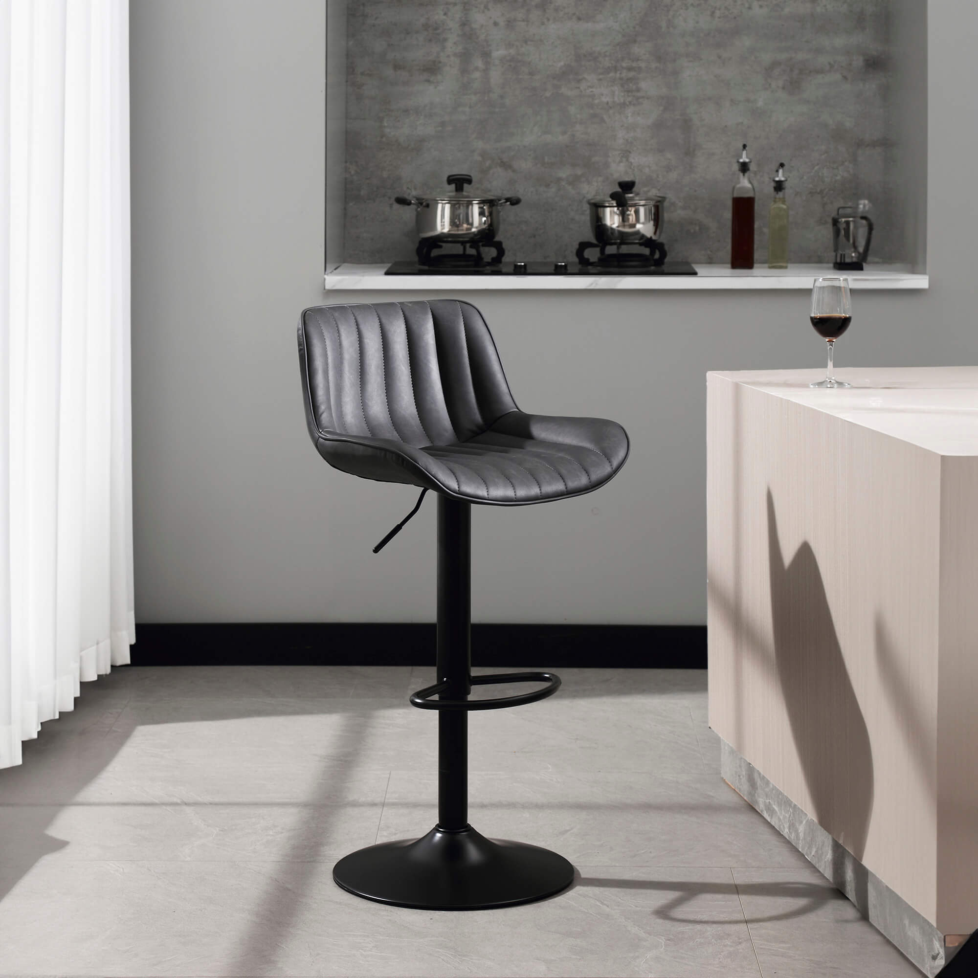 Pack-2-bancos-altos-giratorio-ROBBY-Antracite--Pele-Sintetica-