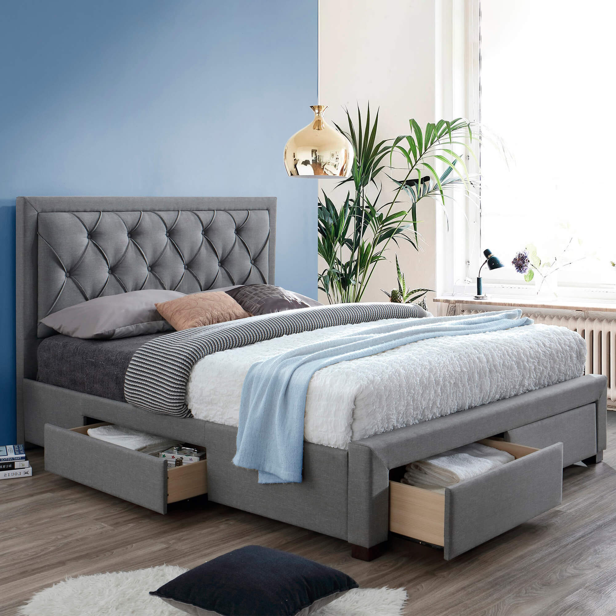 Pack-cama-de-casal-BIA---colchao-NEW-PALACIO-Cinzento