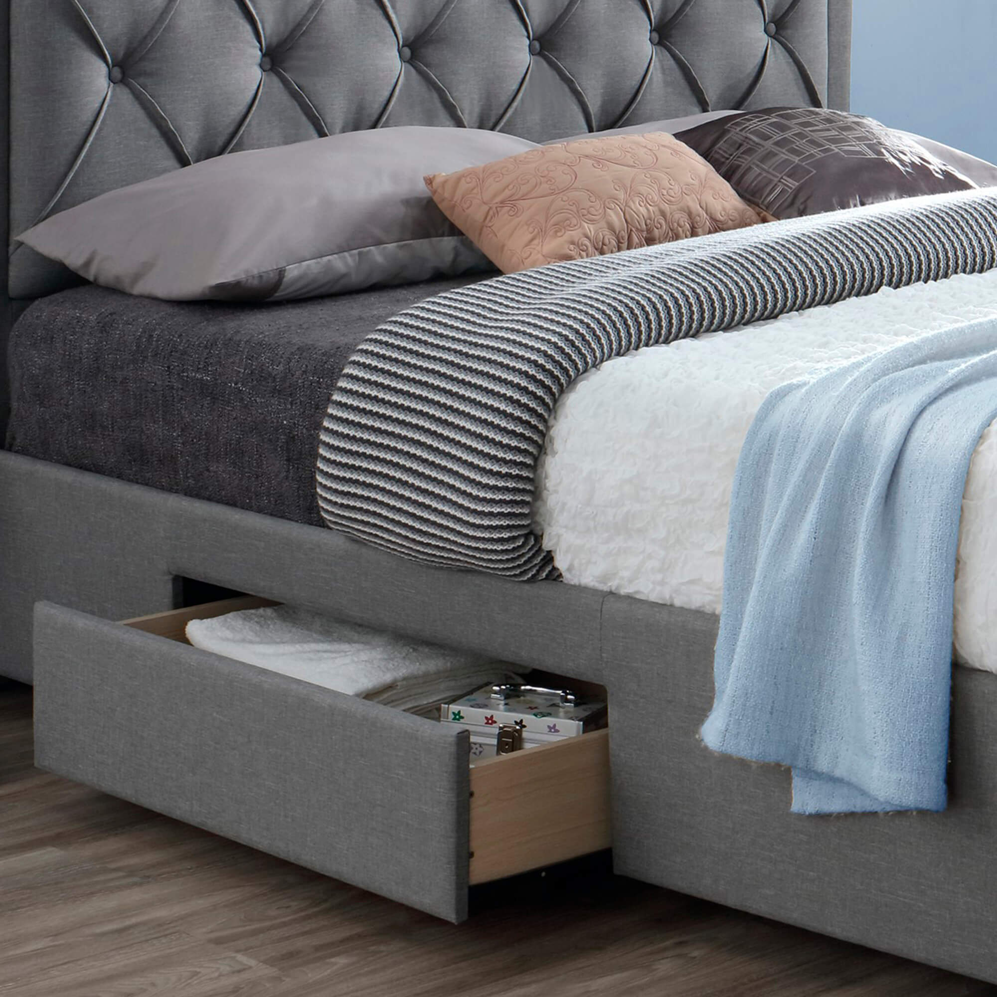 Pack-cama-de-casal-BIA---colchao-NEW-PALACIO-Cinzento