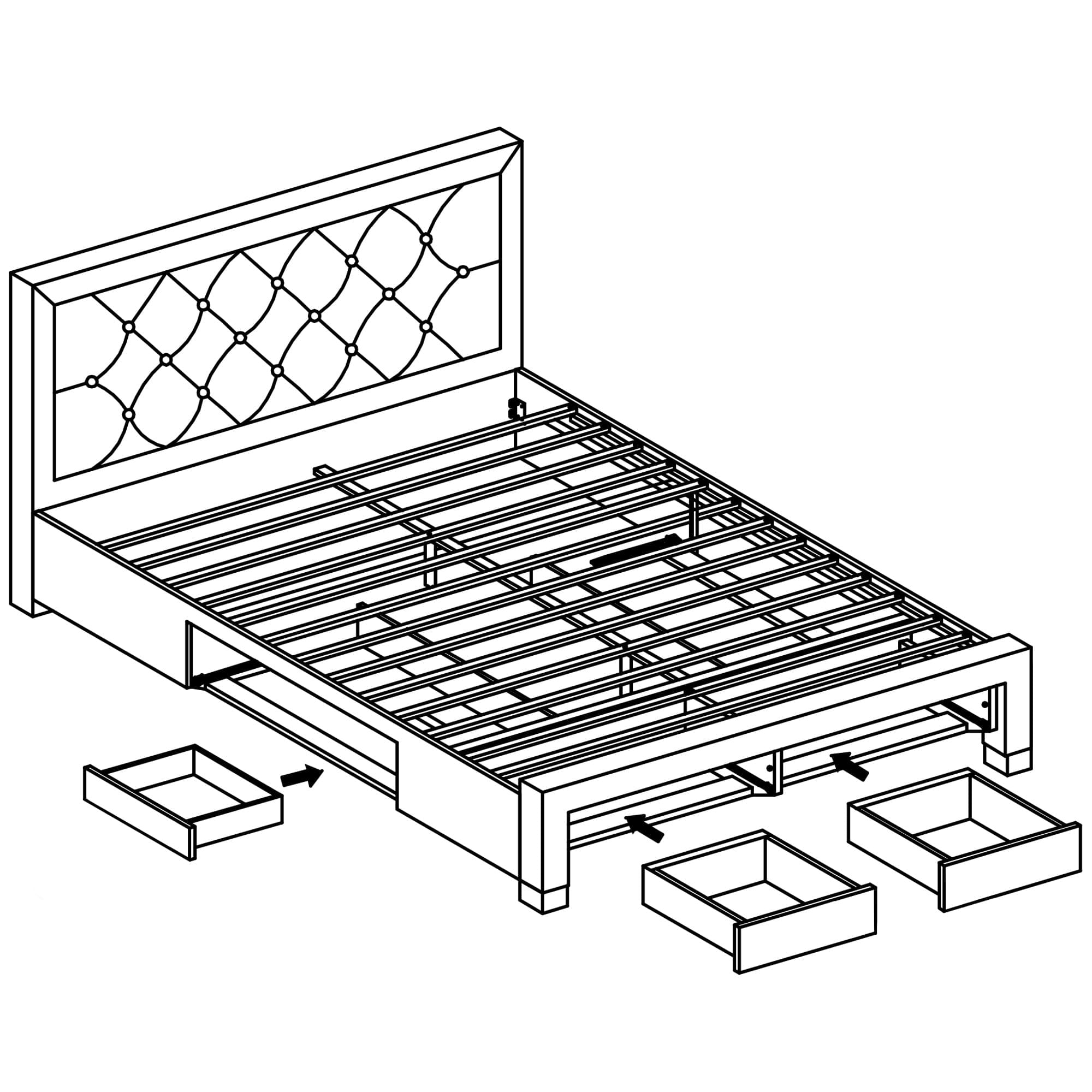 Pack-cama-de-casal-BIA---colchao-NEW-PALACIO-Cinzento