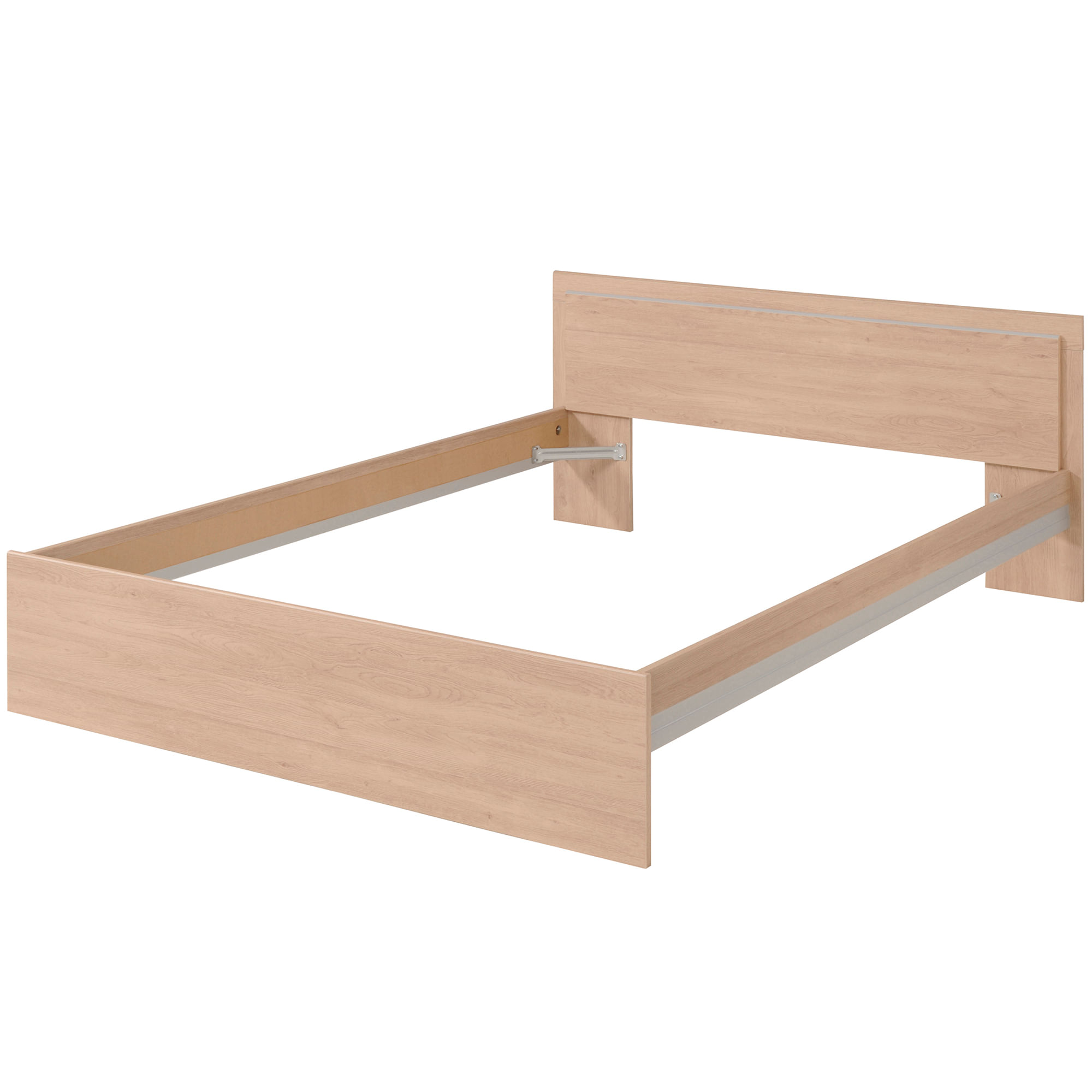 Pack-cama-de-casal-NOEMIA---colchao-SPRING-ROLLER-Carvalho---140x190cm
