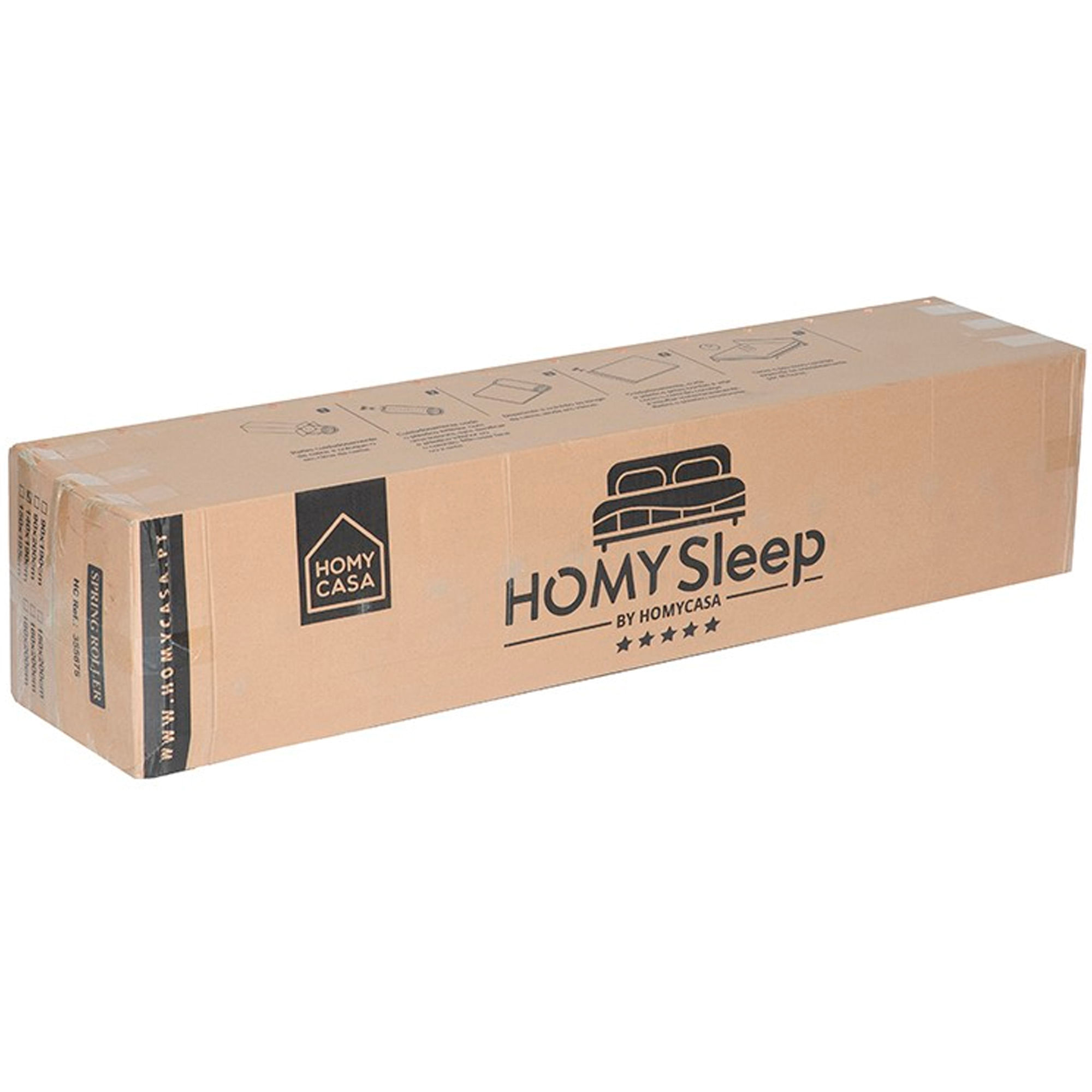 Pack-cama-de-casal-CODA---colchao-SPRING-ROLLER-Branco---140x190cm