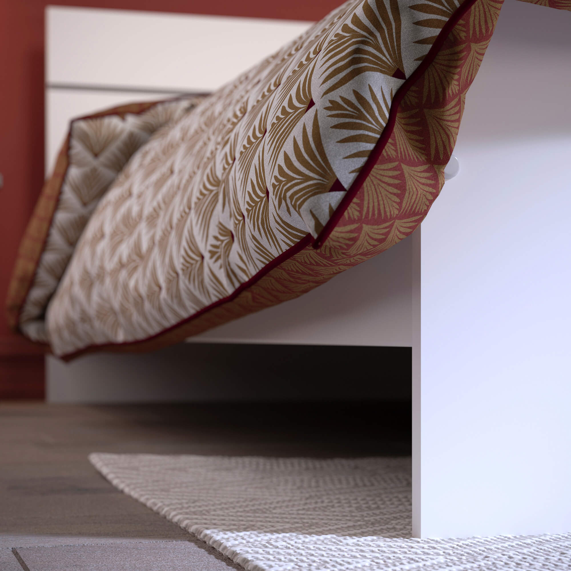Pack-cama-de-casal-CODA---colchao-SPRING-ROLLER-Branco---140x190cm