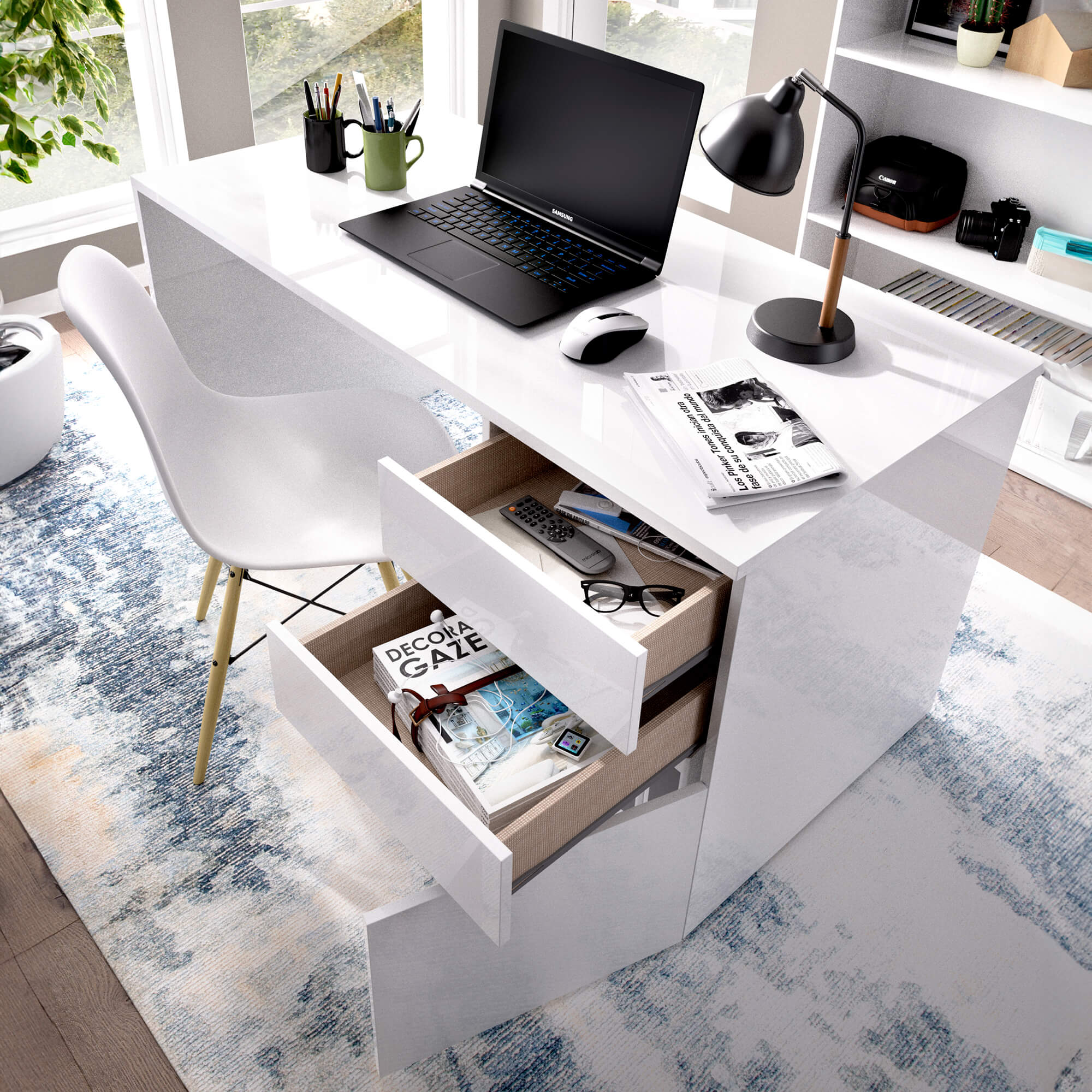 Secretaria-SHIRO---Branco-mate