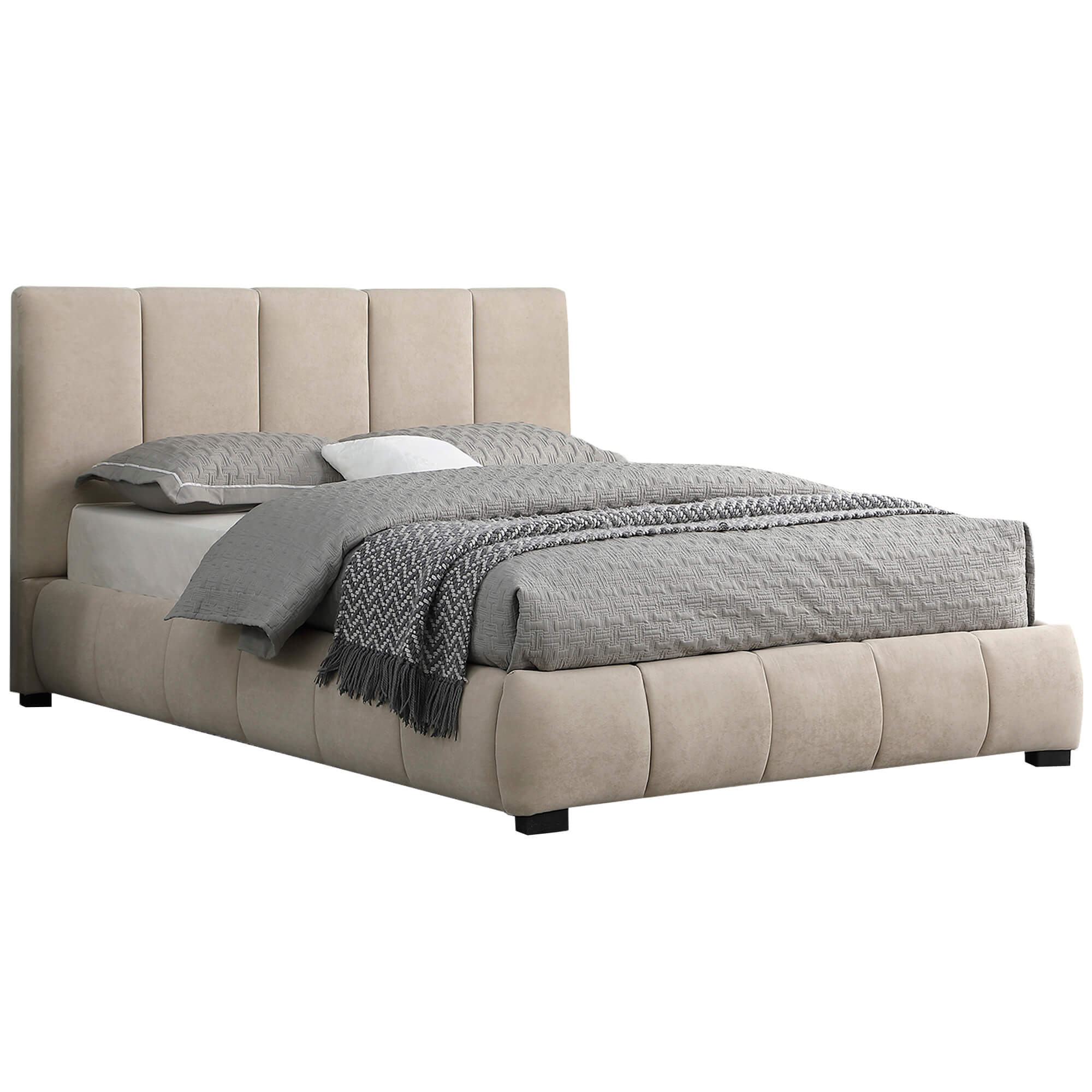 Pack-cama-de-casal-elevatoria-ALBERTO-II---colchao-NEW-PALACIO-Bege