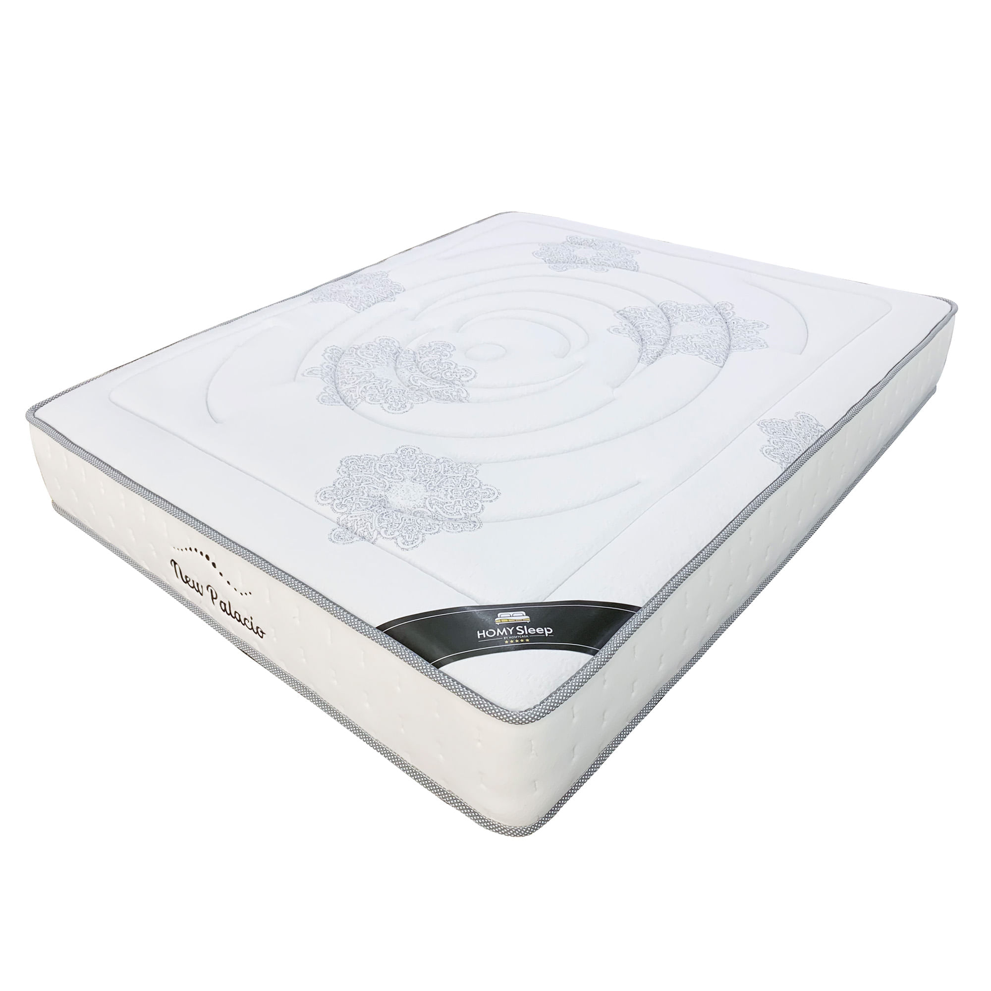 Pack-cama-de-casal-elevatoria-ALBERTO-II---colchao-NEW-PALACIO-Cinzento-Claro