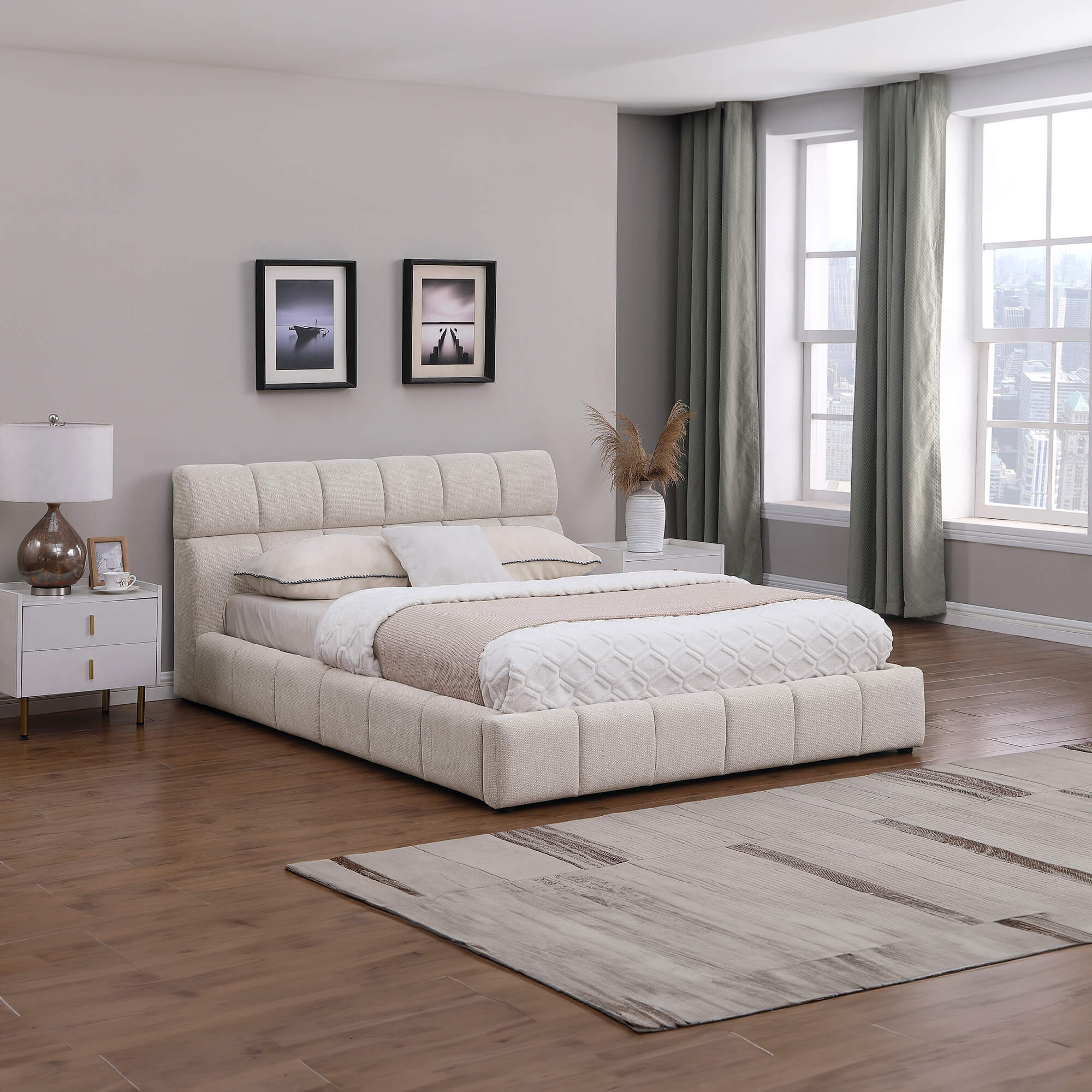 Pack-cama-de-casal-elevatoria-ANJO---colchao-NEW-PALACIO-Bege